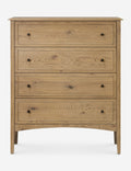 Commode haute - Le chêne massif et les lignes épurées et structurées confèrent une sophistication discrète à cette commode