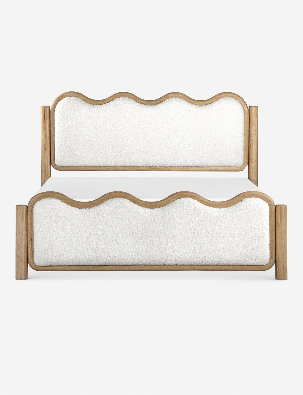 Lit plateforme - Le design épuré du lit évoque le confort d'un nuage