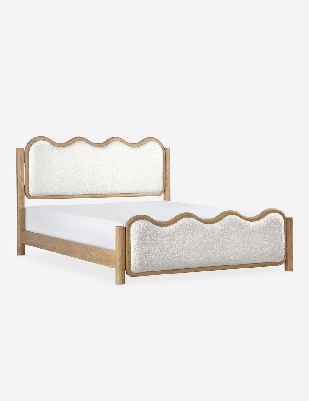 Lit plateforme - Le design épuré du lit évoque le confort d'un nuage