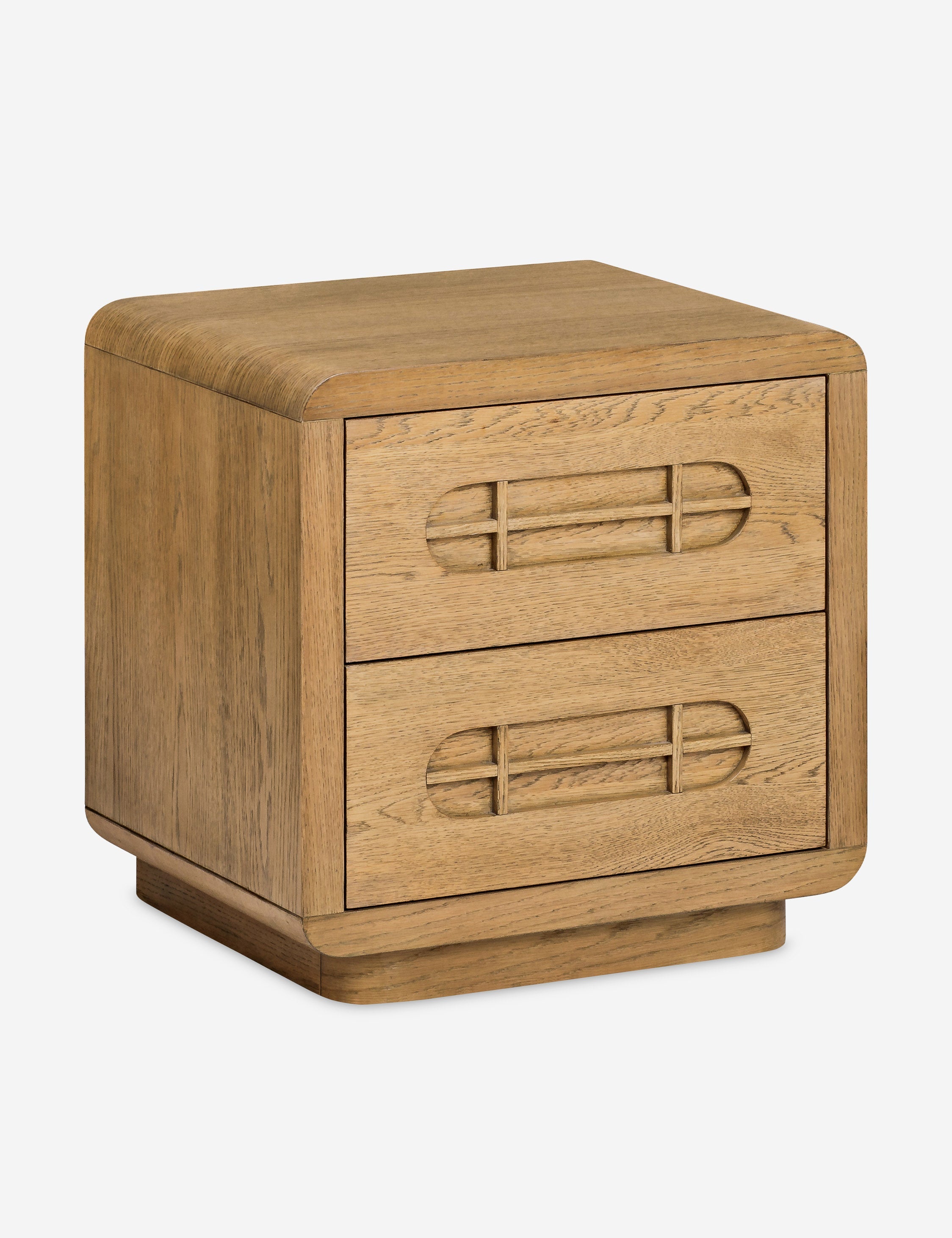 Table de chevet - Apportez une touche de caractère vintage à votre chambre avec cette table de chevet en chêne