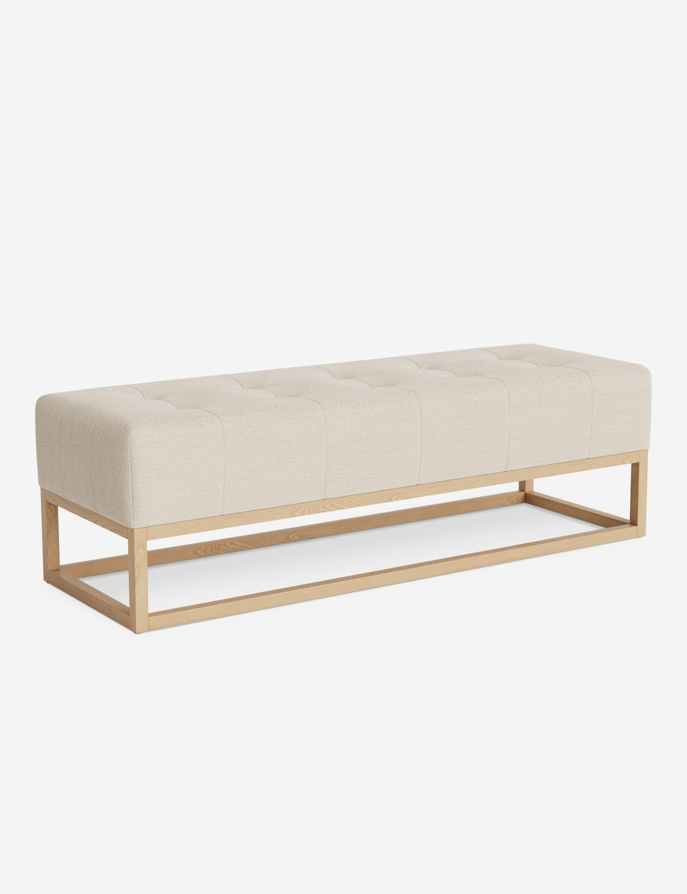 Banc - Alliant des éléments sur mesure à un confort transitoire, ce banc capitonné de la collection pour Lulu and Georgia est le