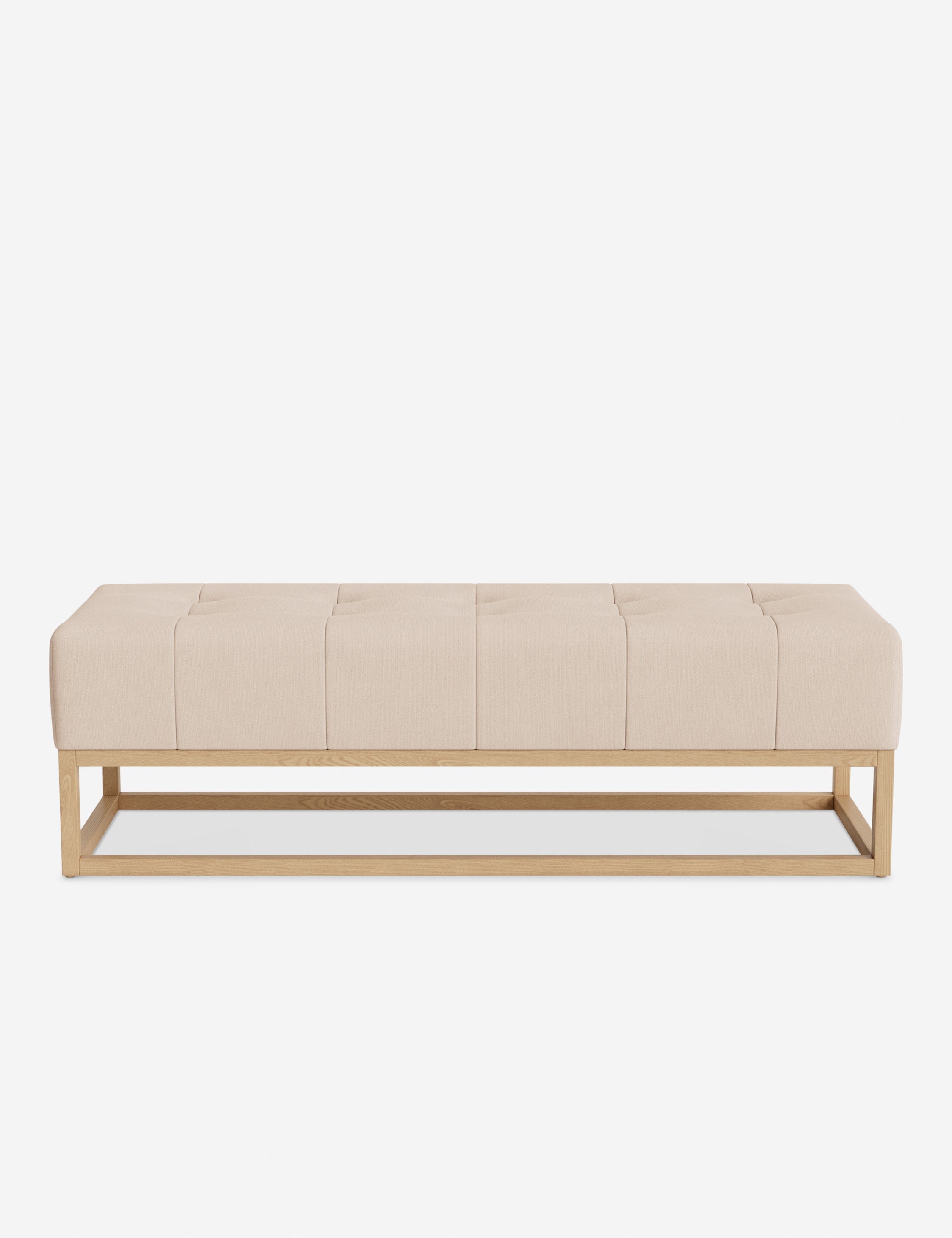 Banc - Alliant des éléments sur mesure à un confort transitoire, ce banc capitonné de la collection pour Lulu and Georgia est le