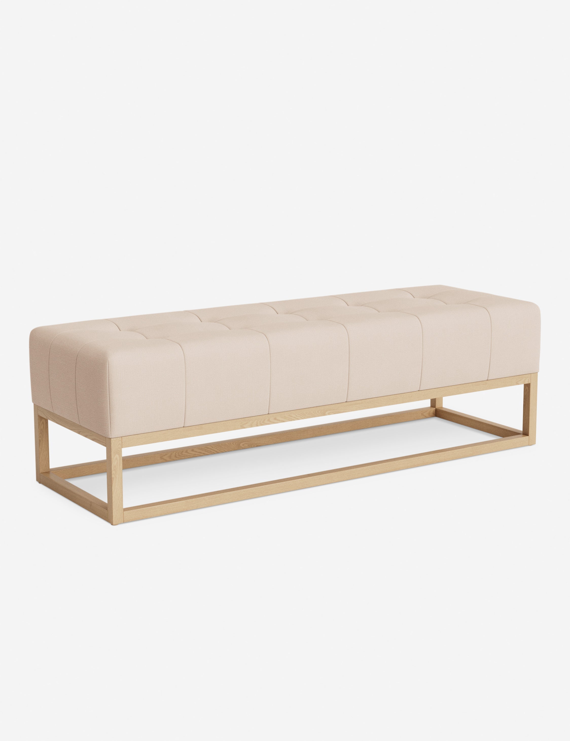 Banc - Alliant des éléments sur mesure à un confort transitoire, ce banc capitonné de la collection pour Lulu and Georgia est le