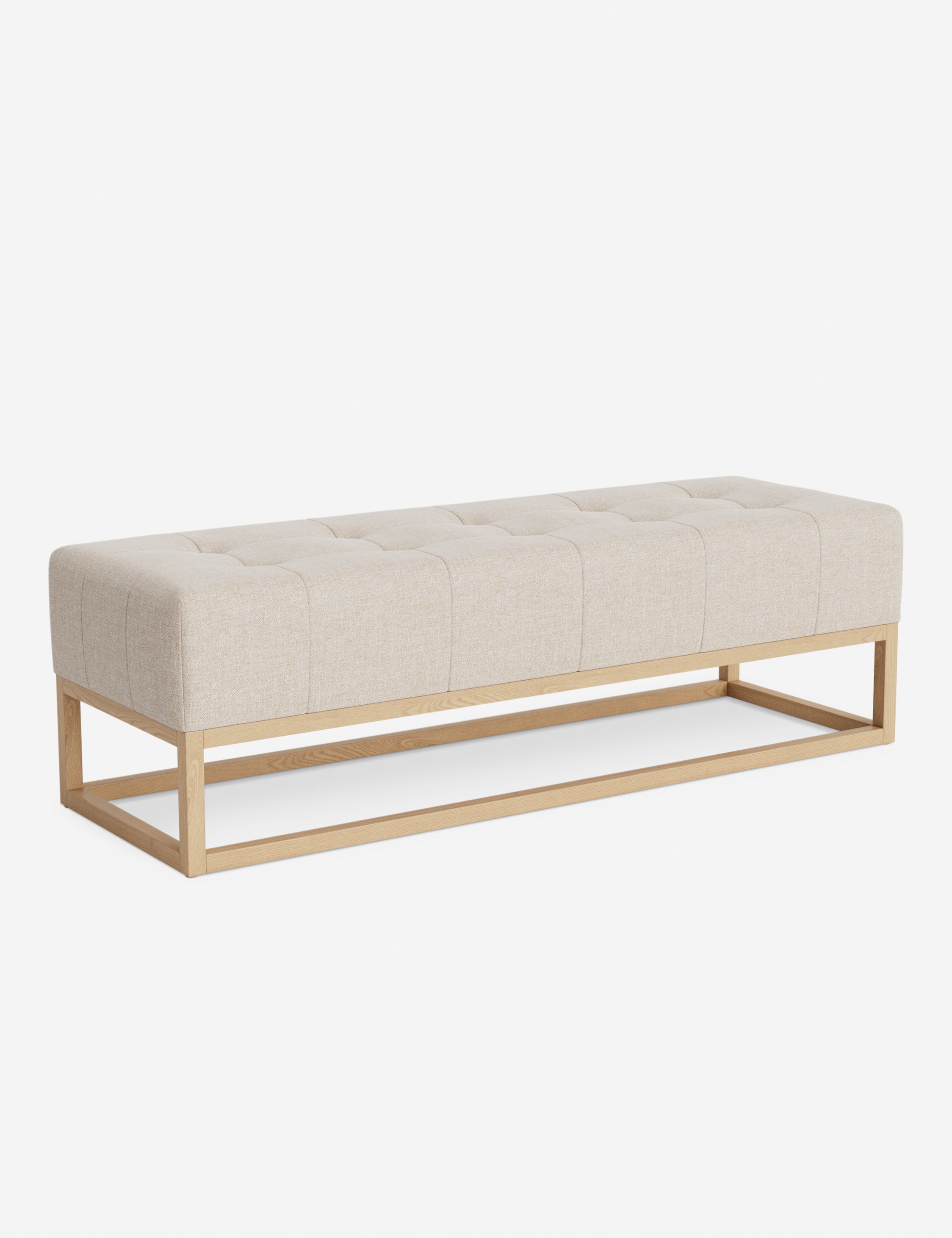 Banc - Alliant des éléments sur mesure à un confort transitoire, ce banc capitonné de la collection pour Lulu and Georgia est le