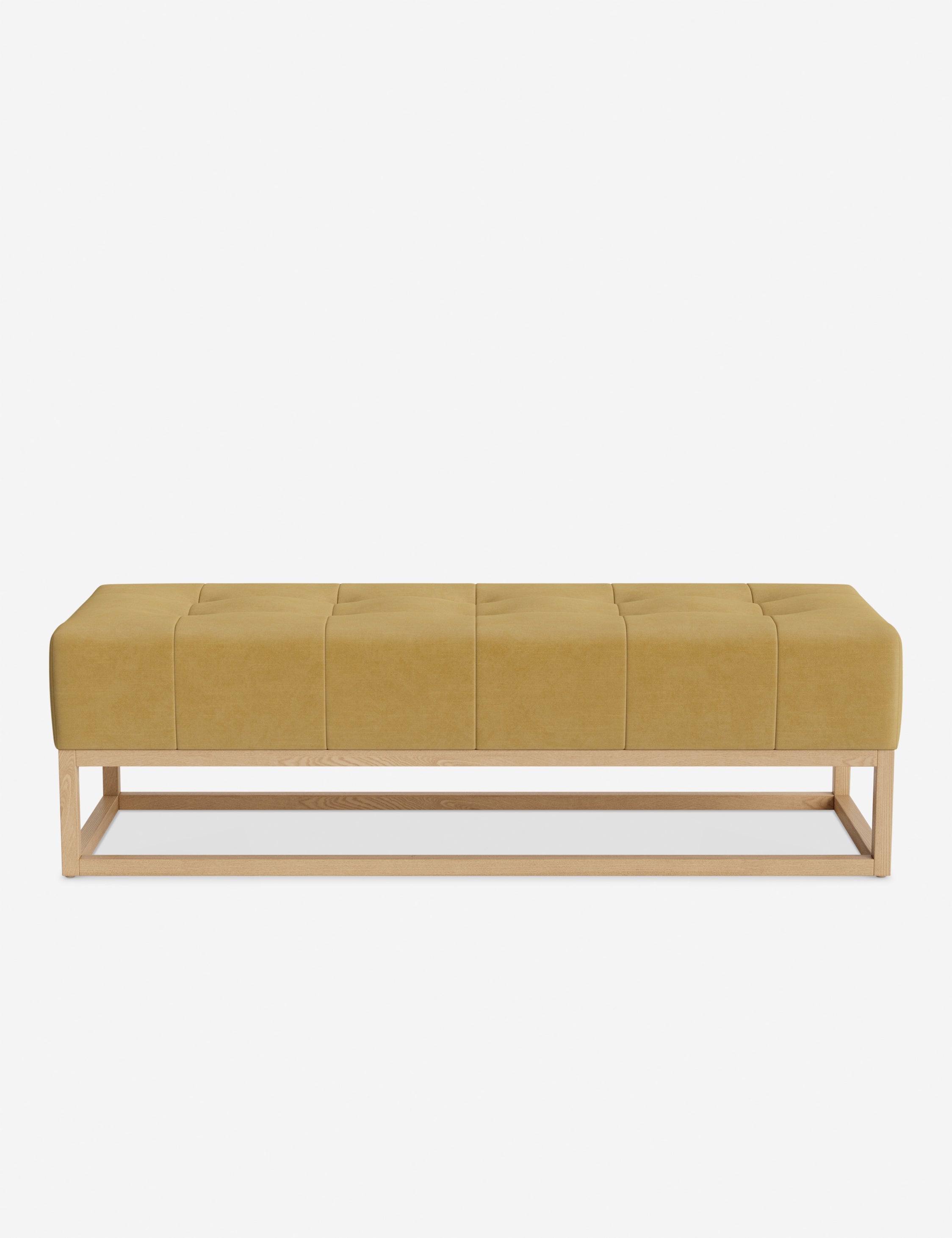 Banc - Alliant des éléments sur mesure à un confort transitoire, ce banc capitonné de la collection pour Lulu and Georgia est le