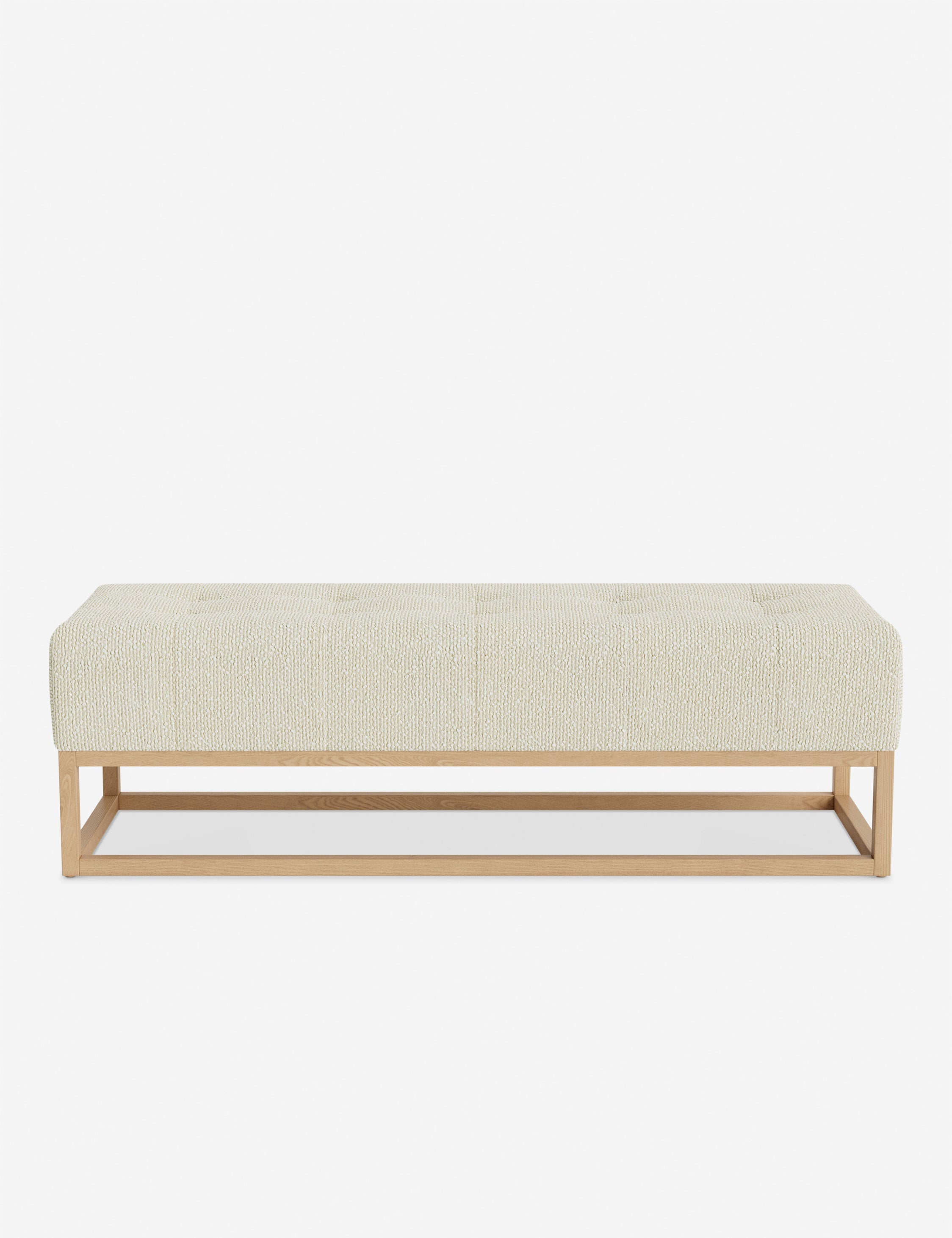 Banc - Alliant des éléments sur mesure à un confort transitoire, ce banc capitonné de la collection pour Lulu and Georgia est le