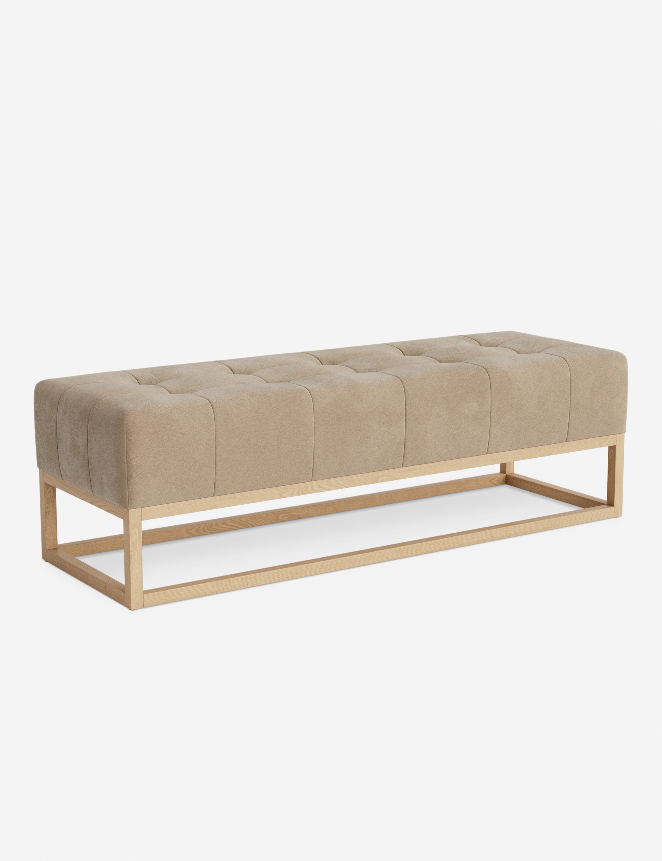 Banc - Alliant des éléments sur mesure à un confort transitoire, ce banc capitonné de la collection pour Lulu and Georgia est le