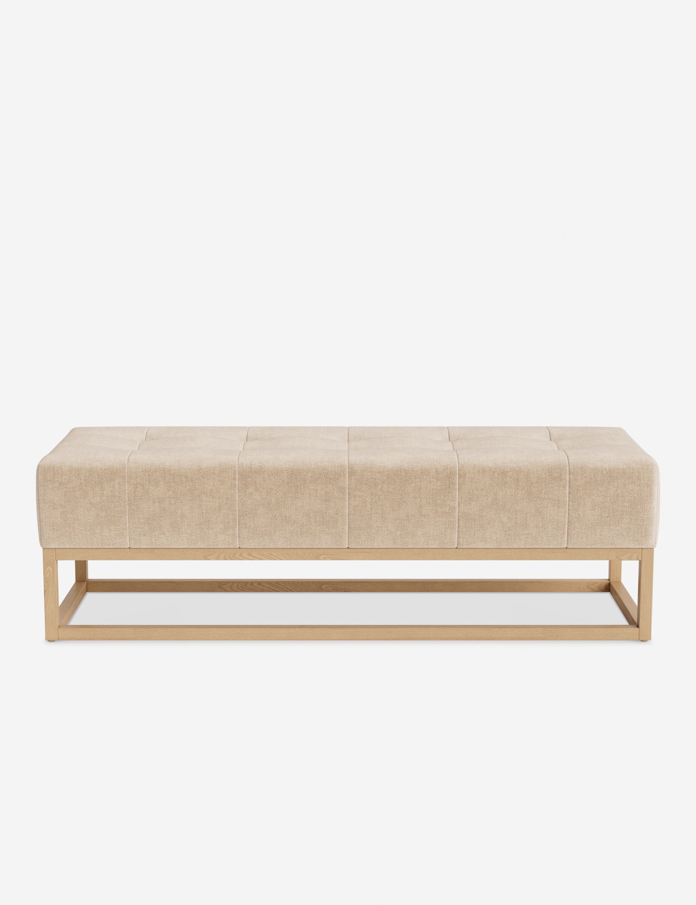 Banc - Alliant des éléments sur mesure à un confort transitoire, ce banc capitonné de la collection pour Lulu and Georgia est le