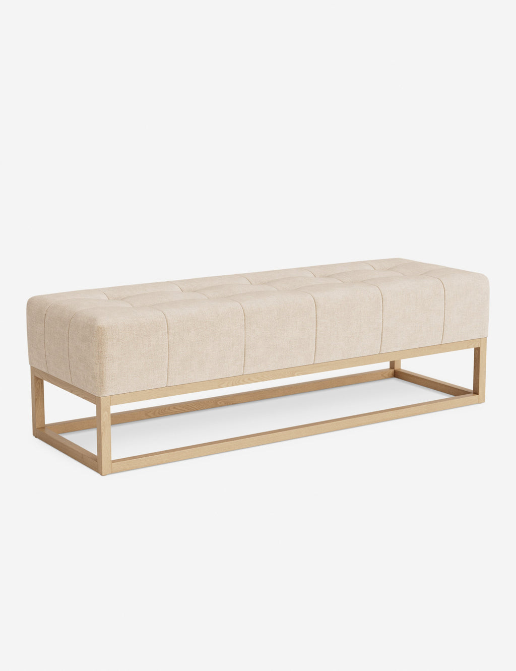 Banc - Alliant des éléments sur mesure à un confort transitoire, ce banc capitonné de la collection pour Lulu and Georgia est le
