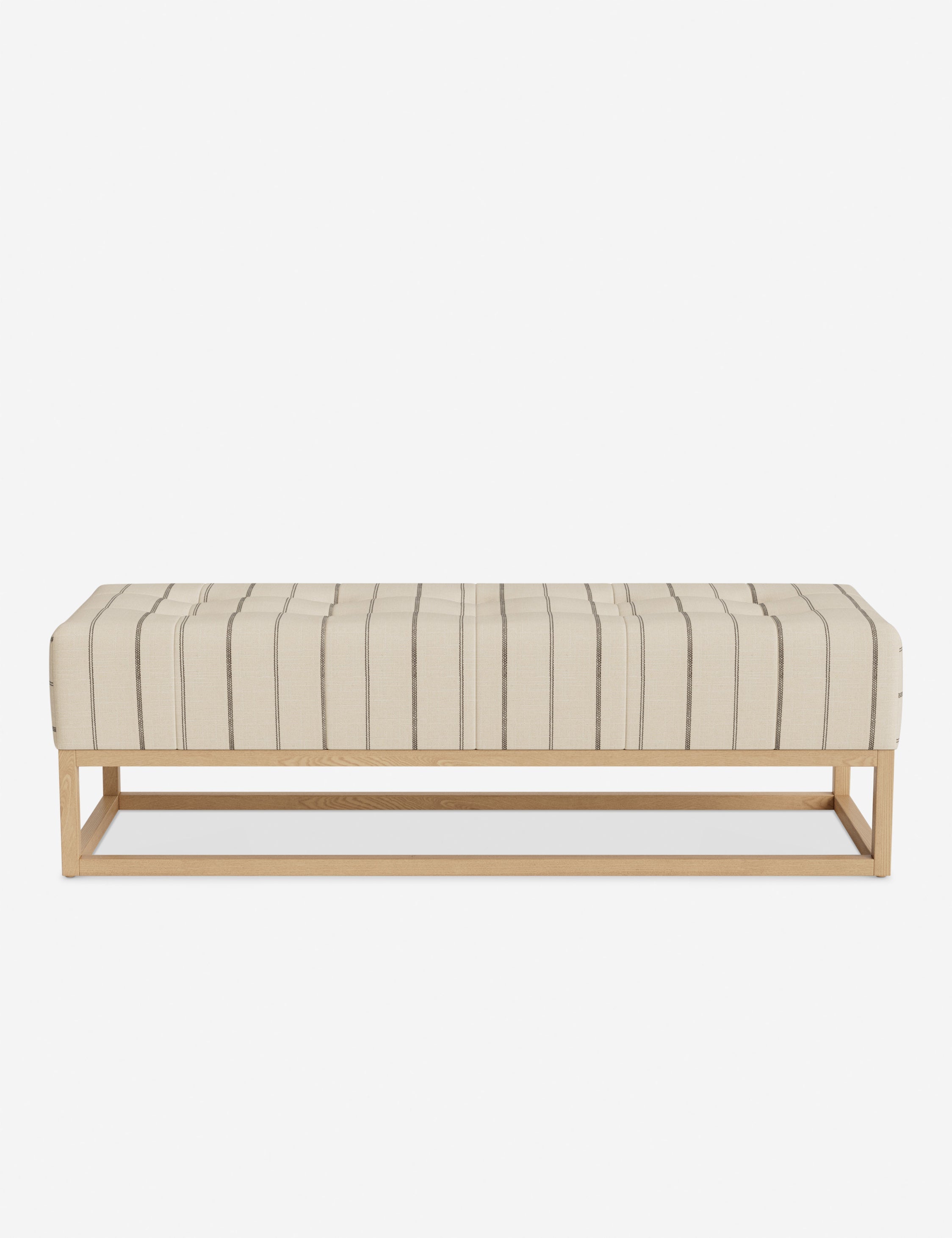 Banc - Alliant des éléments sur mesure à un confort transitoire, ce banc capitonné de la collection pour Lulu and Georgia est le