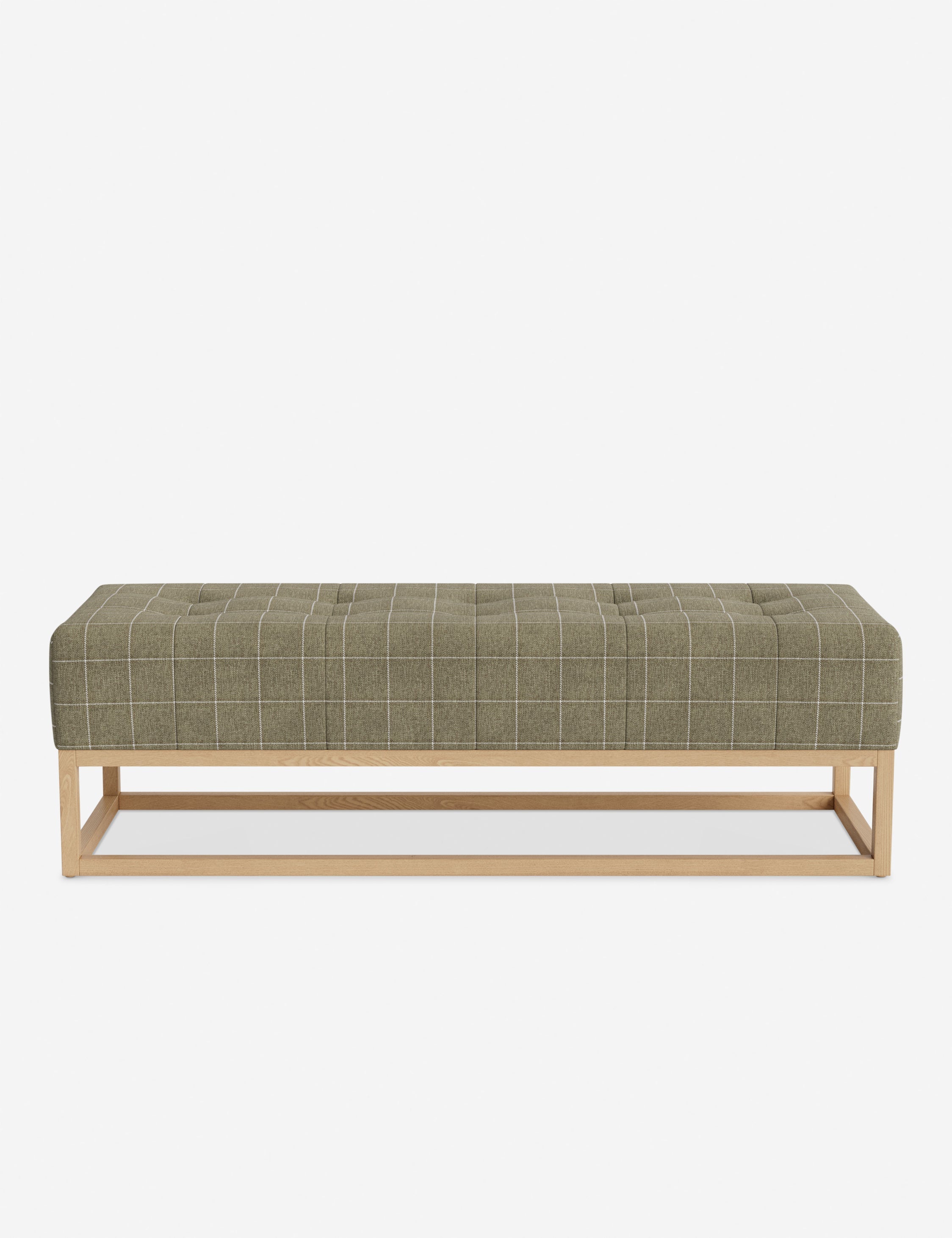 Banc - Alliant des éléments sur mesure à un confort transitoire, ce banc capitonné de la collection pour Lulu and Georgia est le