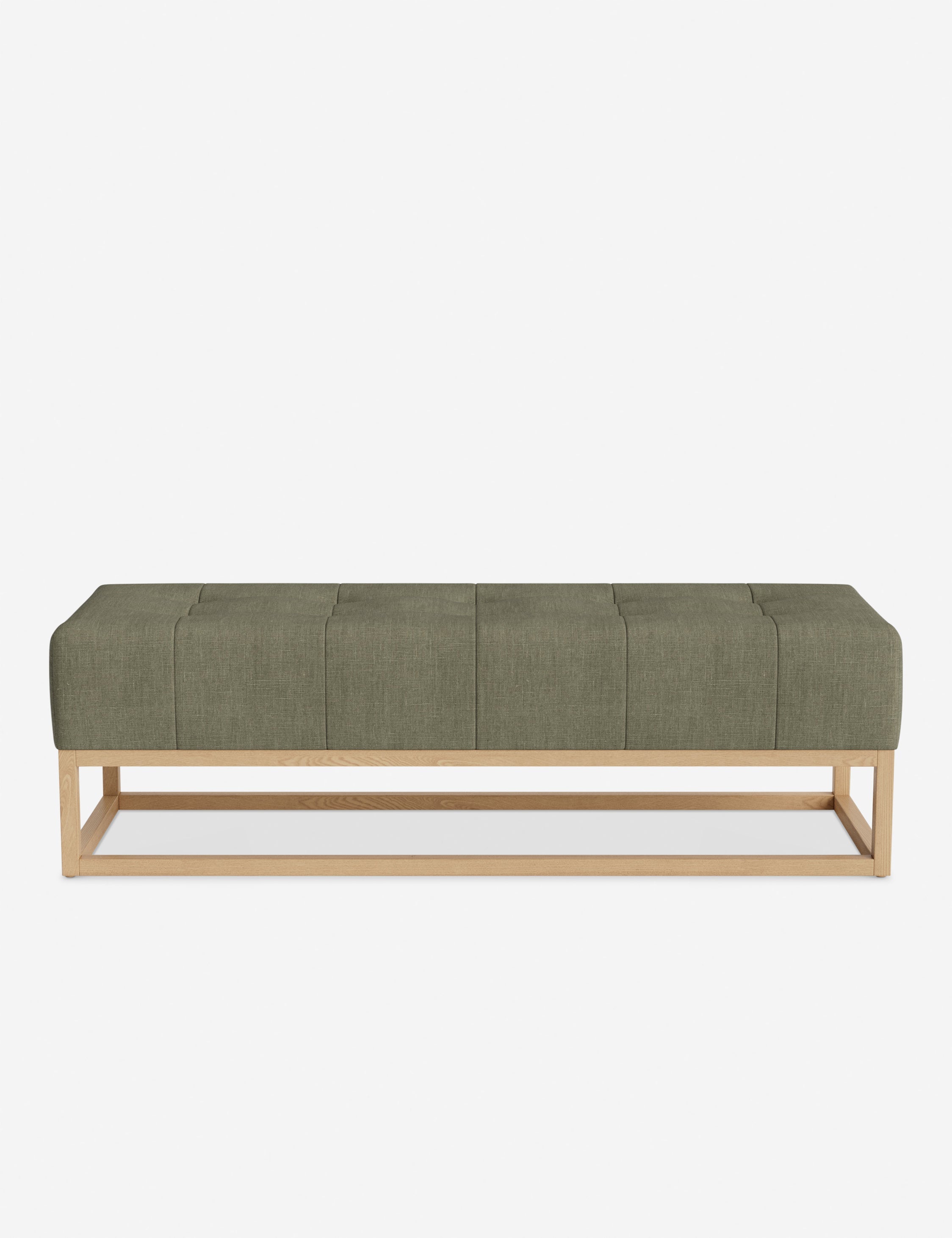 Banc - Alliant des éléments sur mesure à un confort transitoire, ce banc capitonné de la collection pour Lulu and Georgia est le