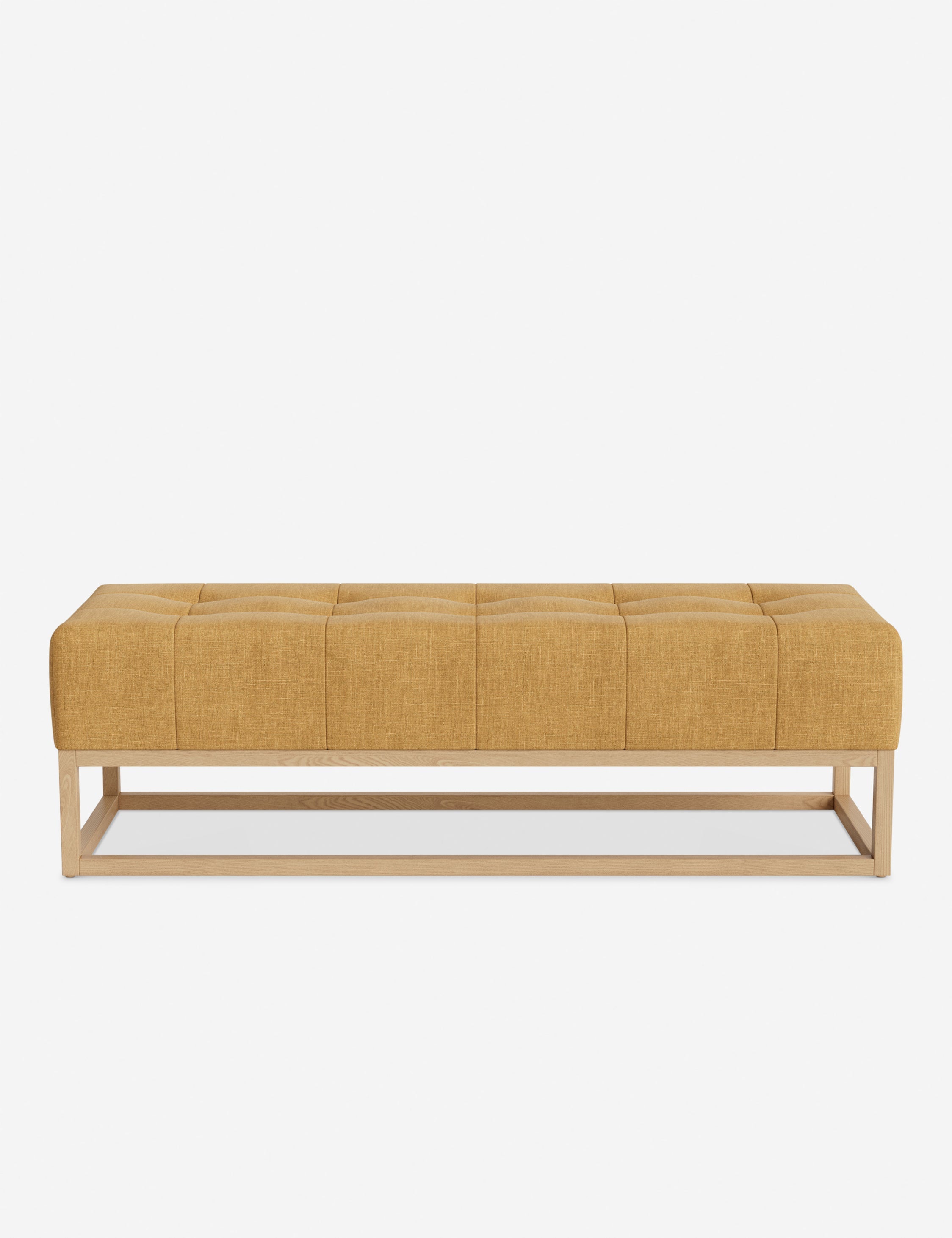 Banc - Alliant des éléments sur mesure à un confort transitoire, ce banc capitonné de la collection pour Lulu and Georgia est le