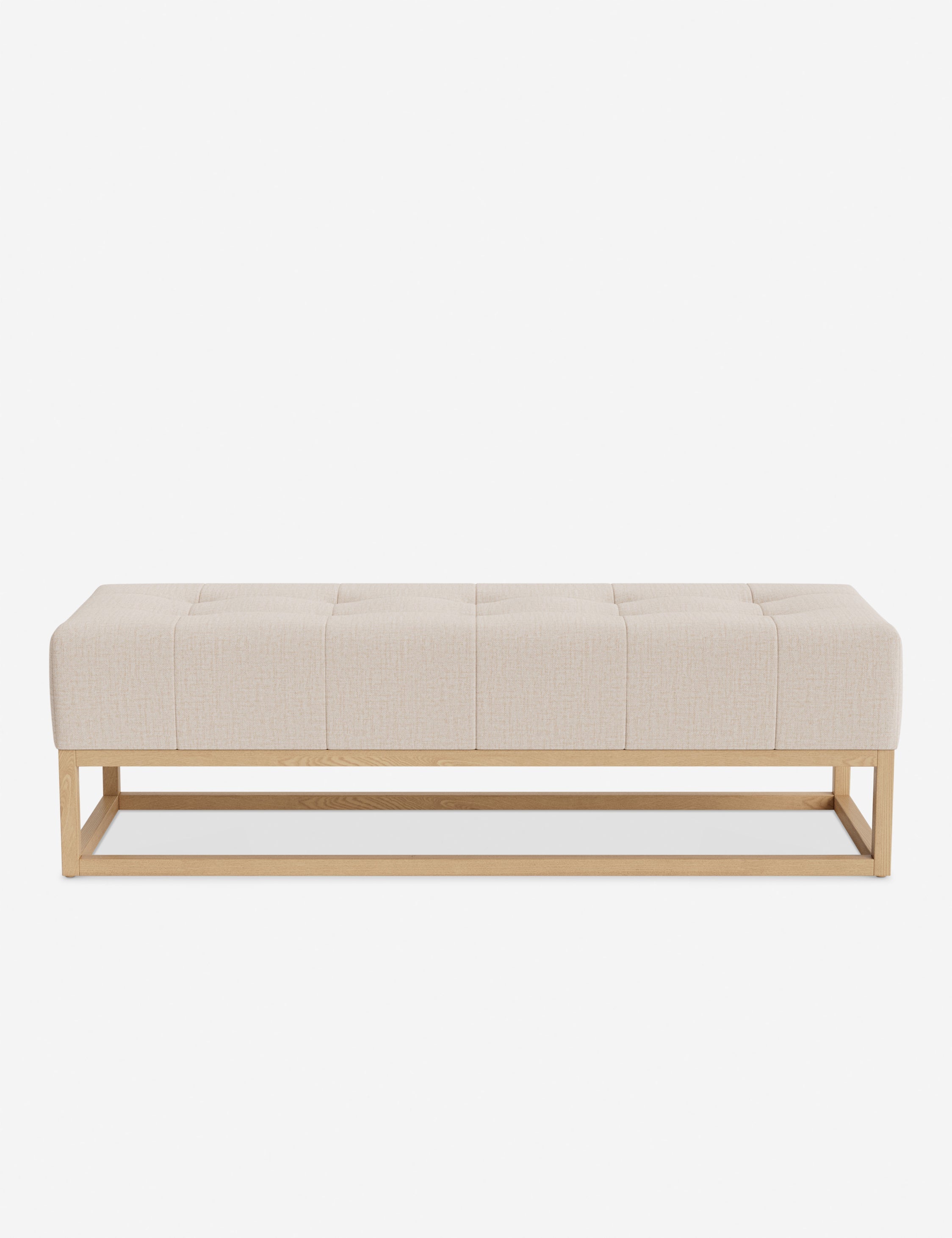 Banc - Alliant des éléments sur mesure à un confort transitoire, ce banc capitonné de la collection pour Lulu and Georgia est le