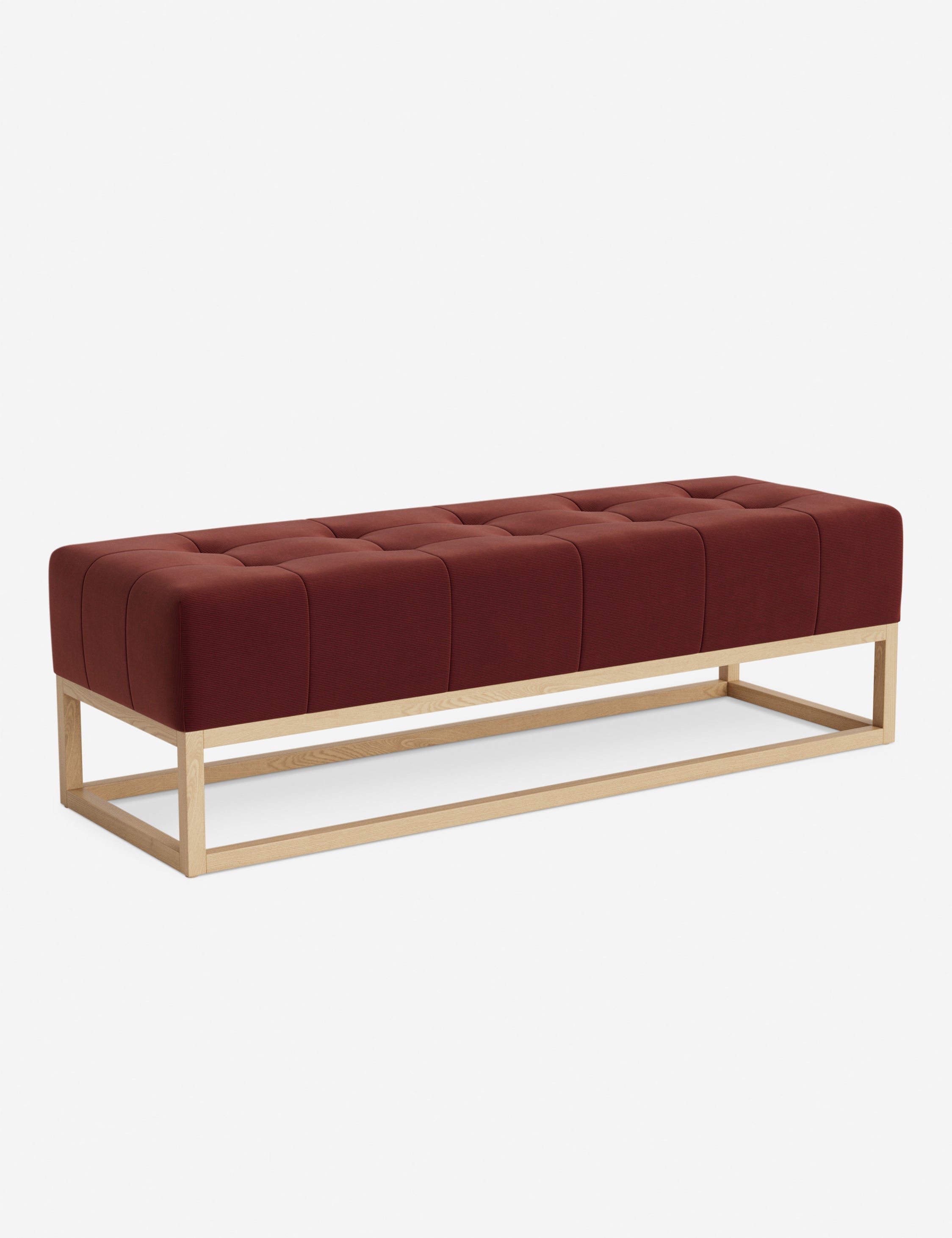 Banc - Alliant des éléments sur mesure à un confort transitoire, ce banc capitonné de la collection pour Lulu and Georgia est le