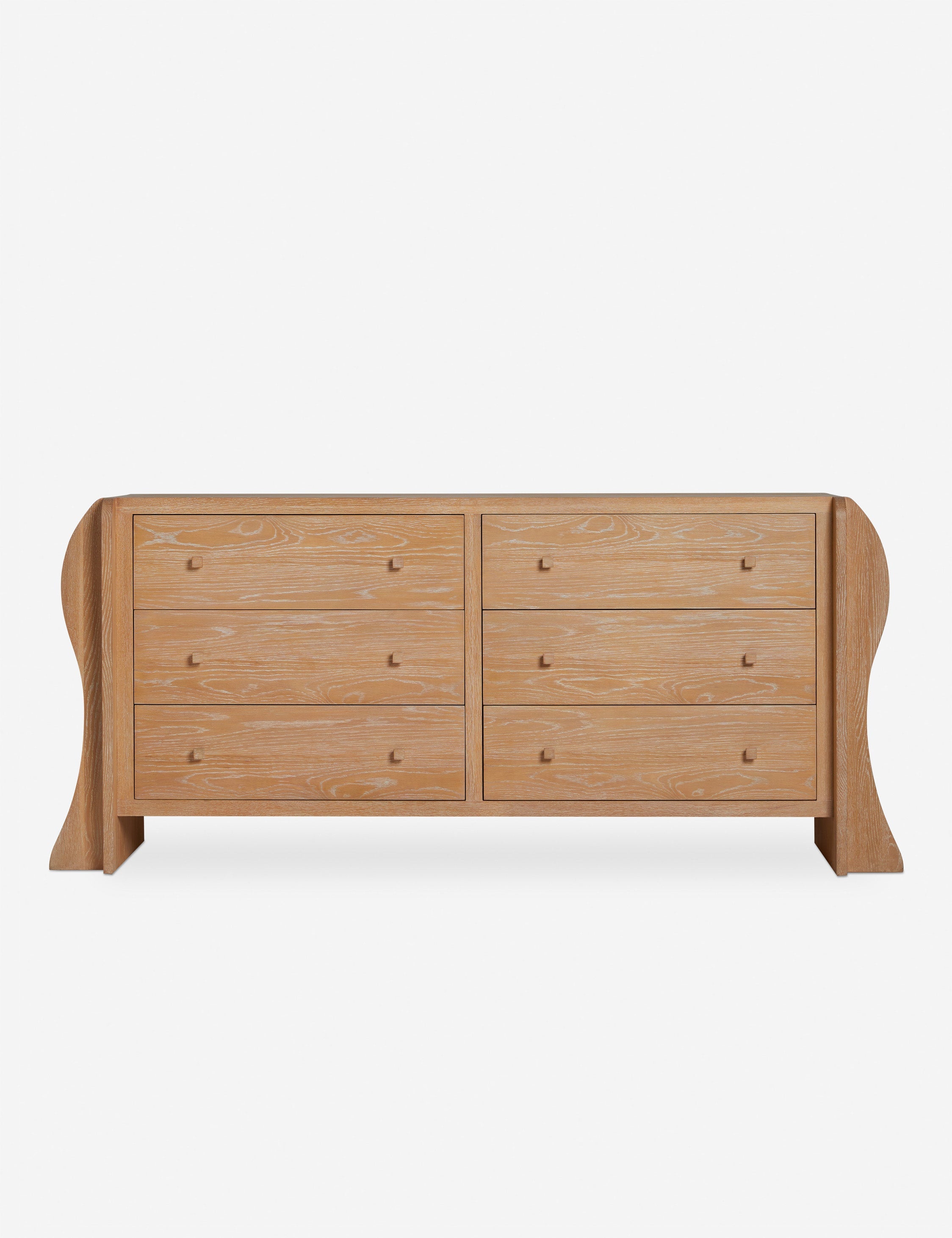 Commode à 6 tiroirs - La commode apporte une touche sculpturale à la chambre
