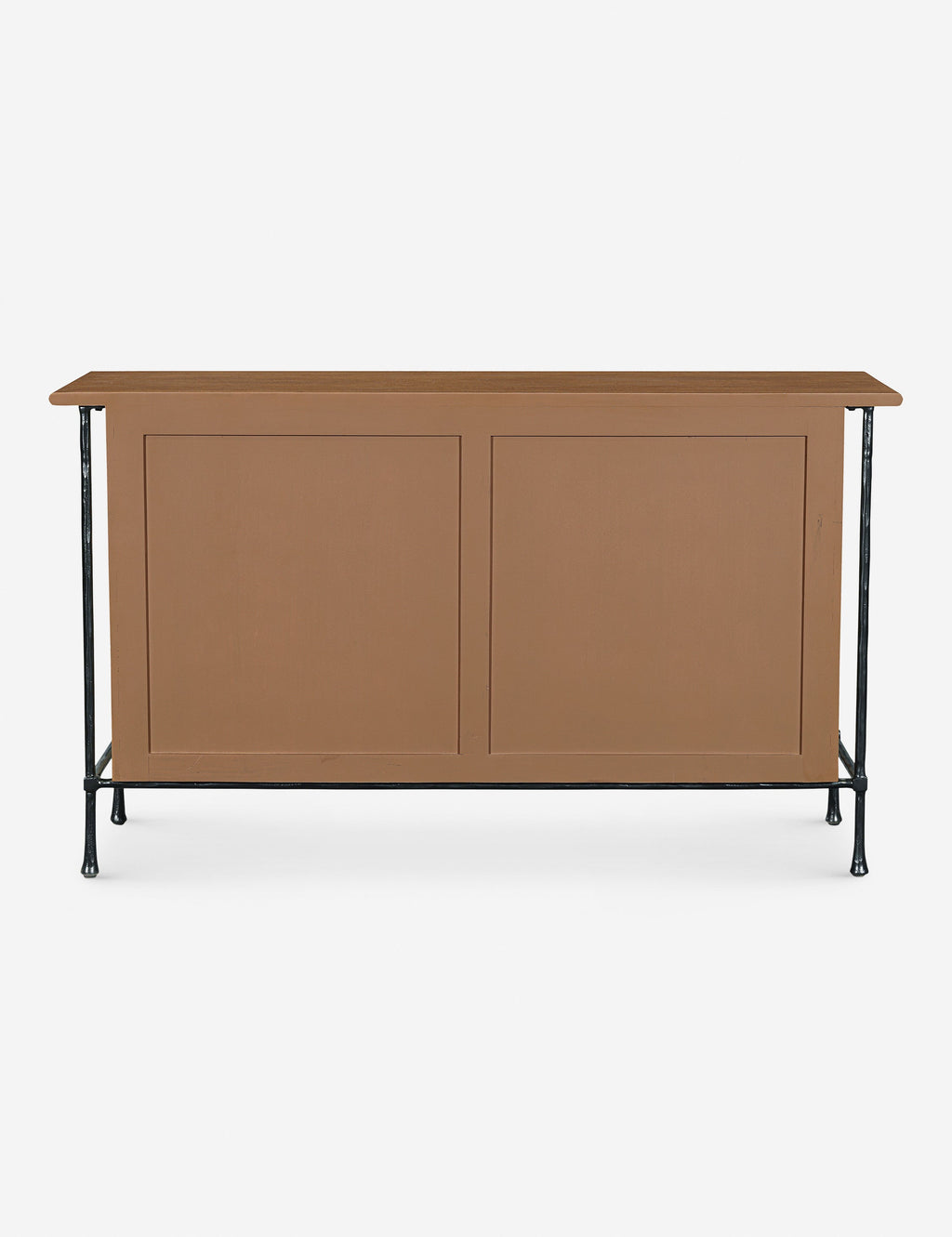Commode - La commode associe un grain de bois chaleureux à une base en métal épurée pour un look qui équilibre le charme rustique et une touche industrielle