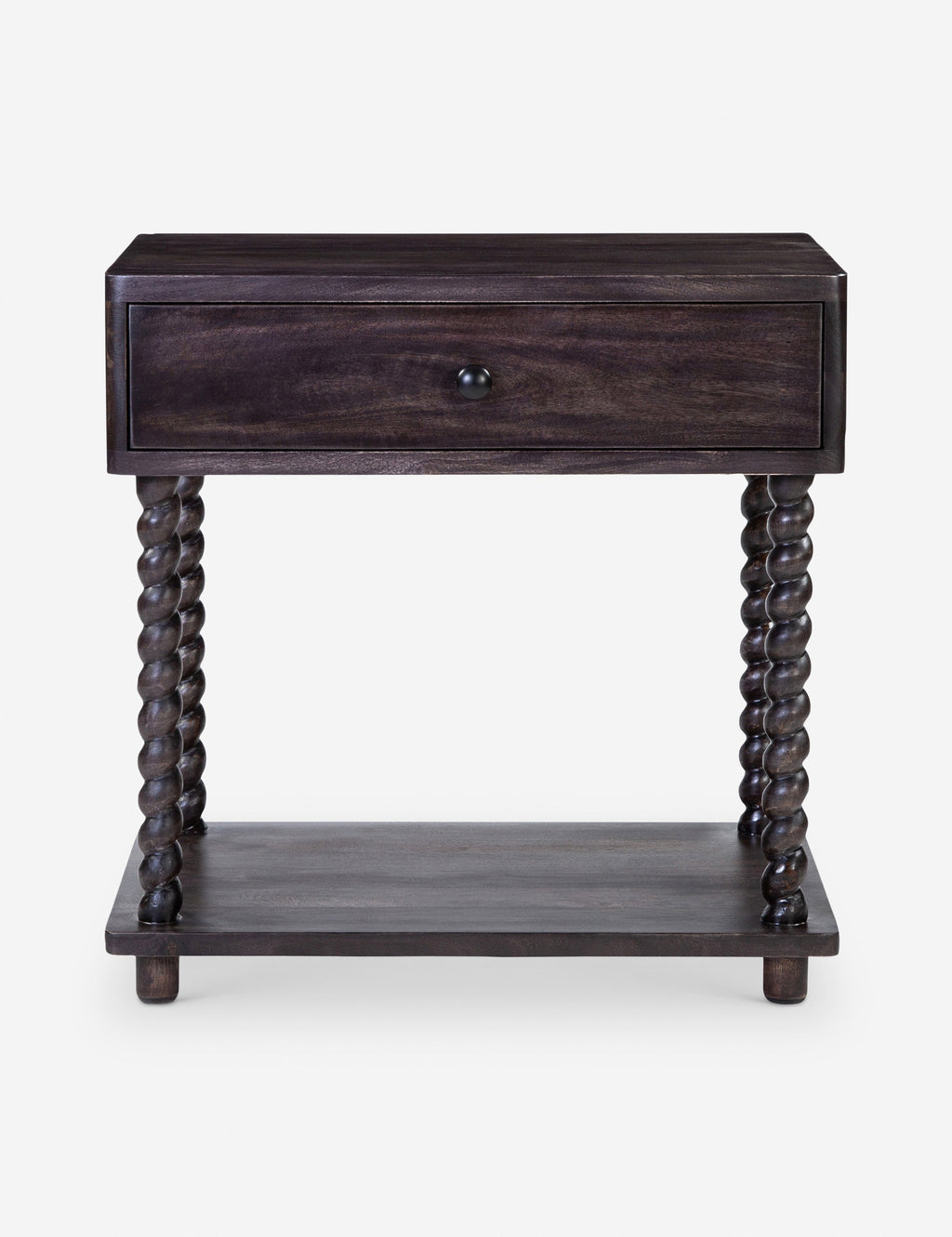 Table de chevet - Avec ses lignes à la fois ornées et épurées, la table de chevet Bea rend hommage à la tradition avec ses pieds finement tournés et sa riche finition en bois.