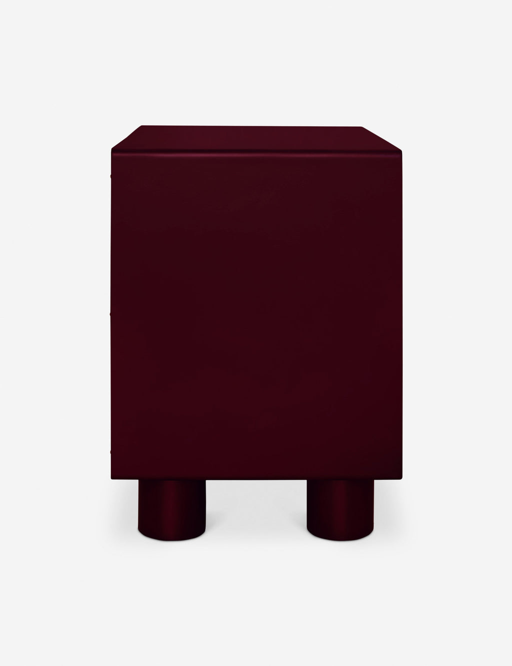 Table de chevet - La table de chevet apporte des couleurs vives aux lignes épurées pour une chambre à coucher simplifiée