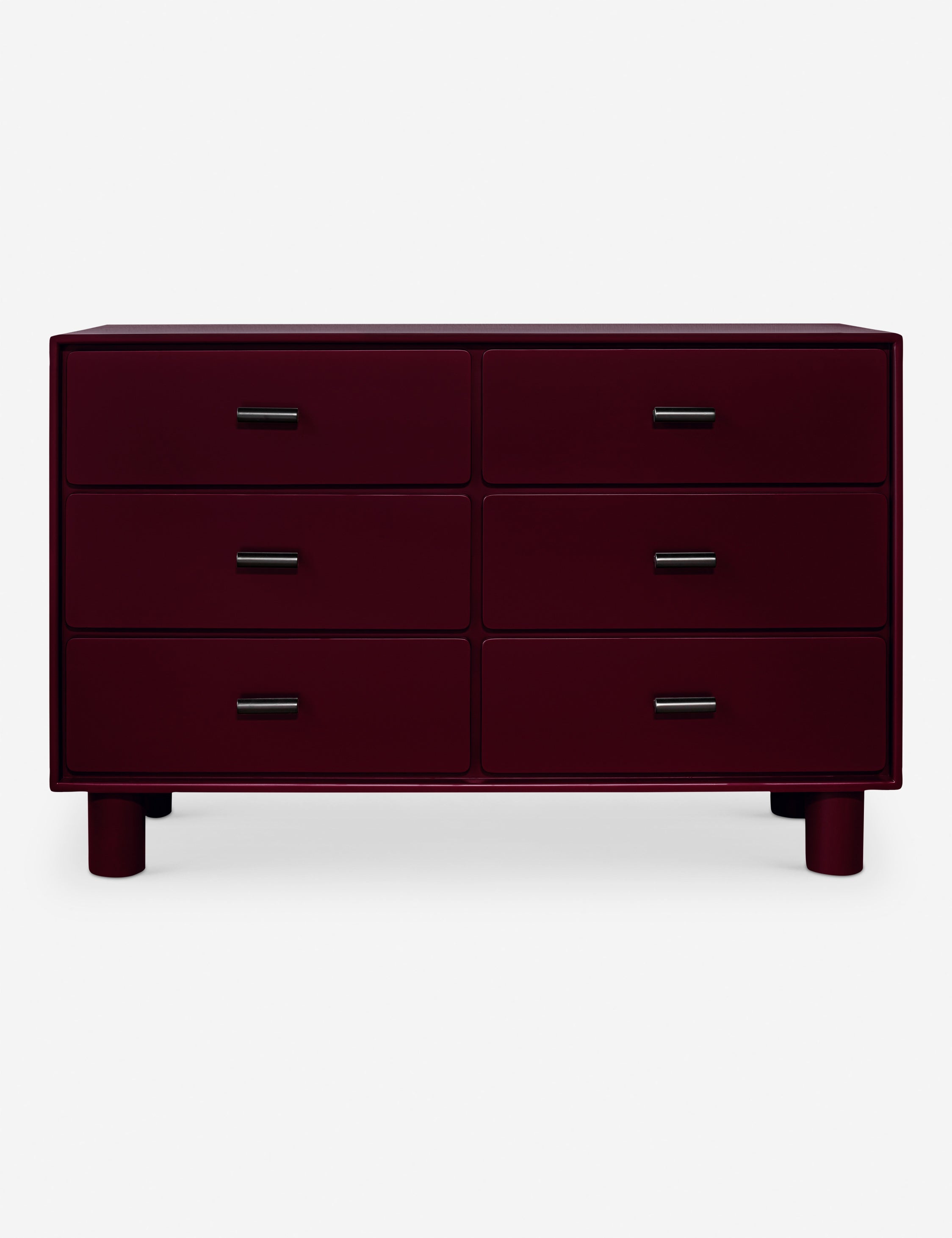 Commode - La commode apporte des couleurs vives aux lignes épurées pour une chambre à coucher simplifiée
