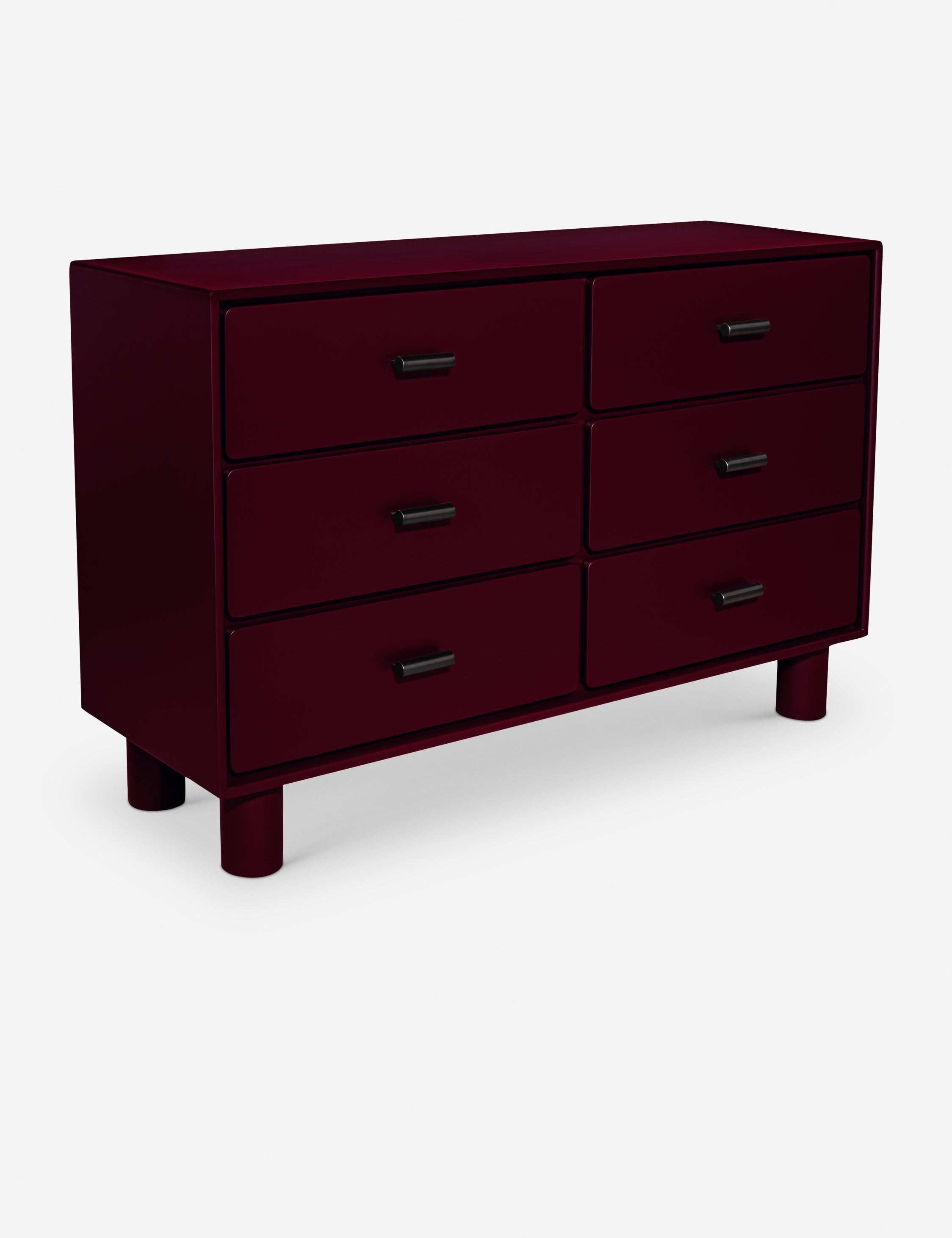 Commode - La commode apporte des couleurs vives aux lignes épurées pour une chambre à coucher simplifiée