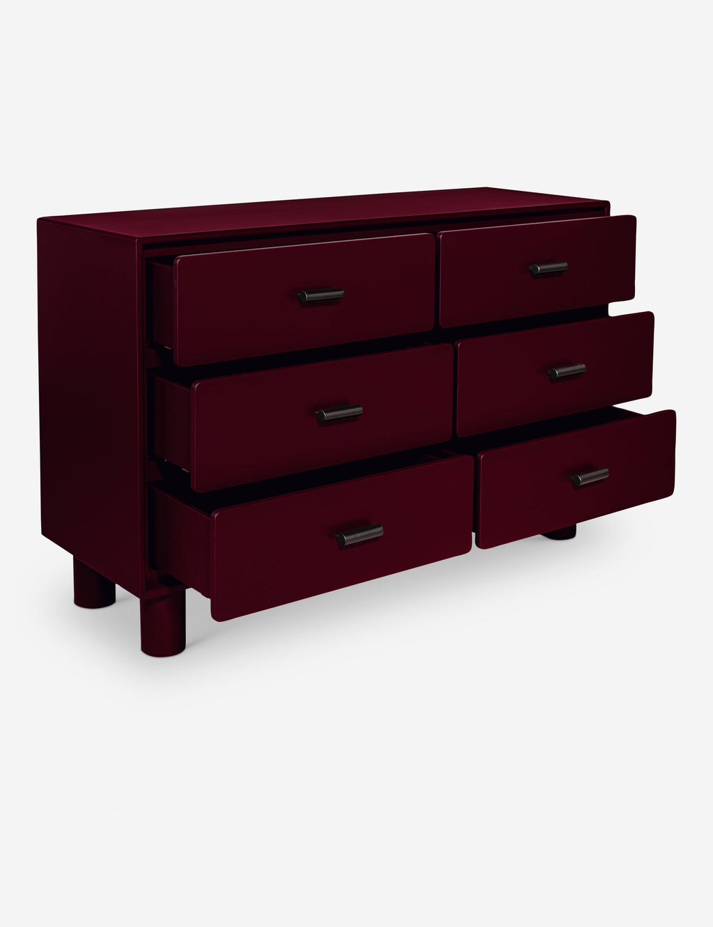 Commode - La commode apporte des couleurs vives aux lignes épurées pour une chambre à coucher simplifiée