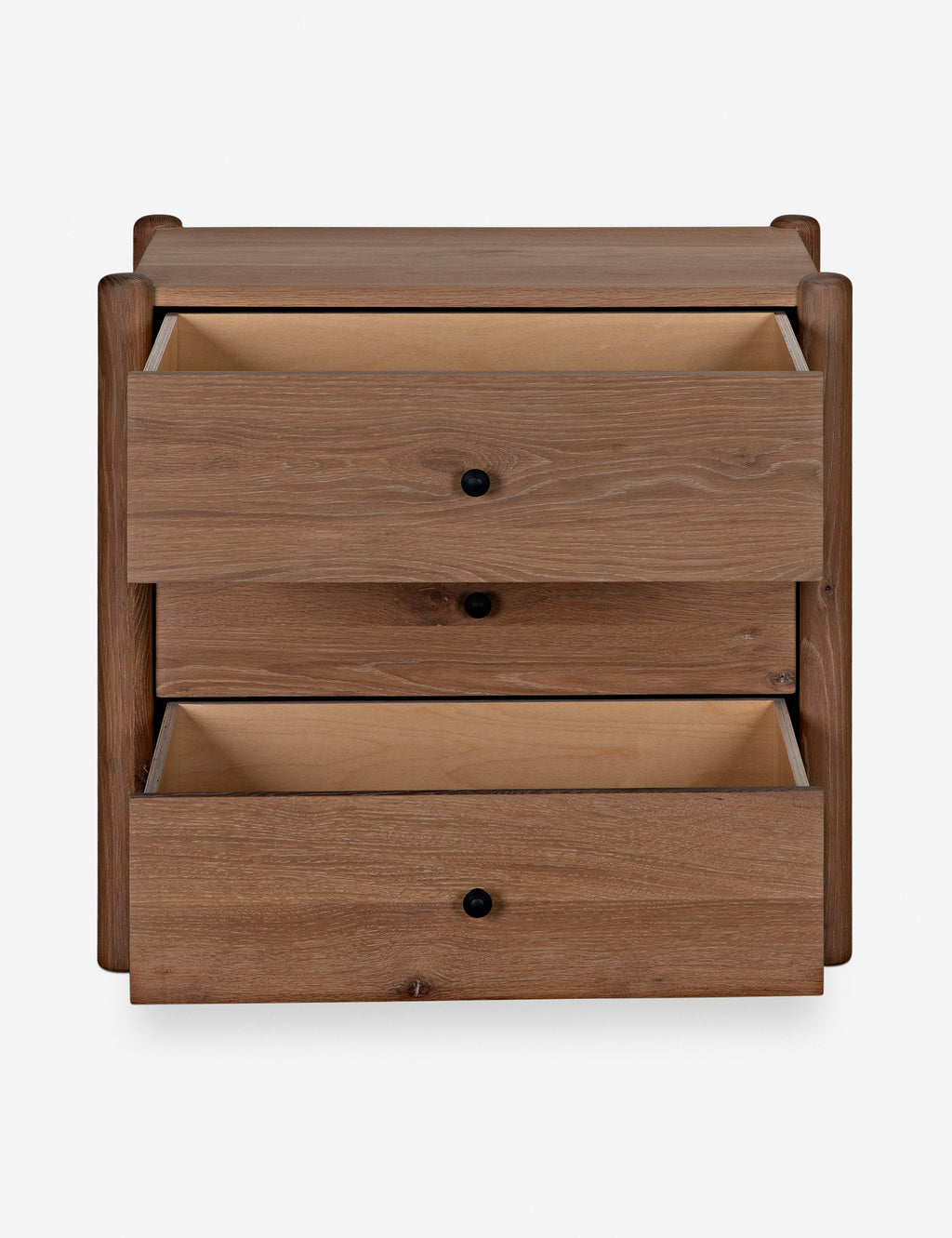 Table de chevet - Betham associe des pieds arrondis à un caisson aux lignes épurées pour un look à la fois sophistiqué et réfléchi.