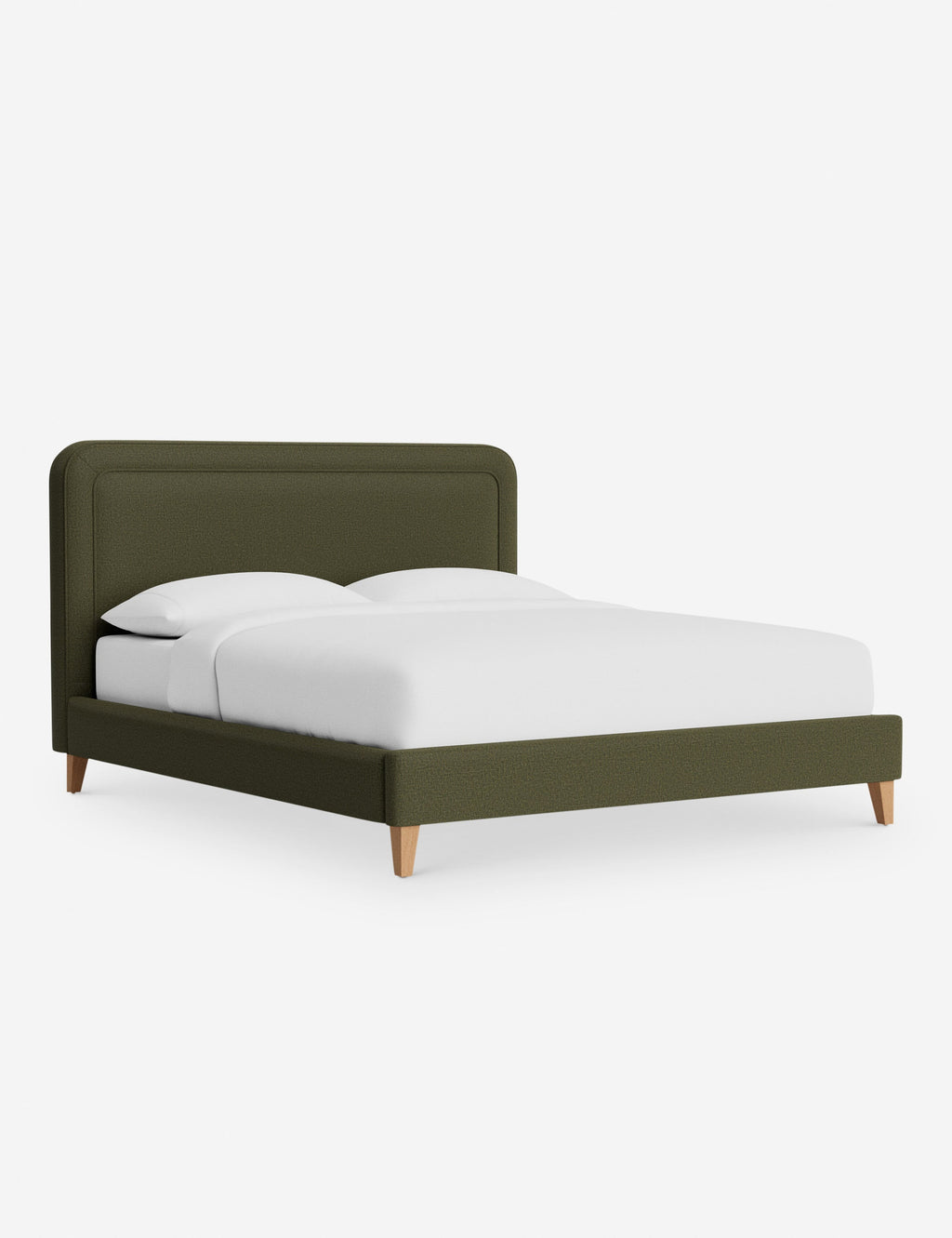 Lit - Avec ses lignes épurées et son cadre rembourré, le lit offre un look à la fois élégant et accueillant