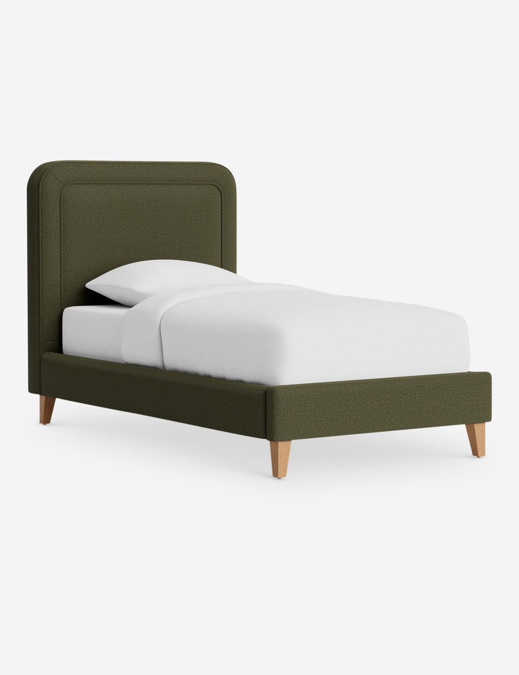 Lit - Avec ses lignes épurées et son cadre rembourré, le lit offre un look à la fois élégant et accueillant