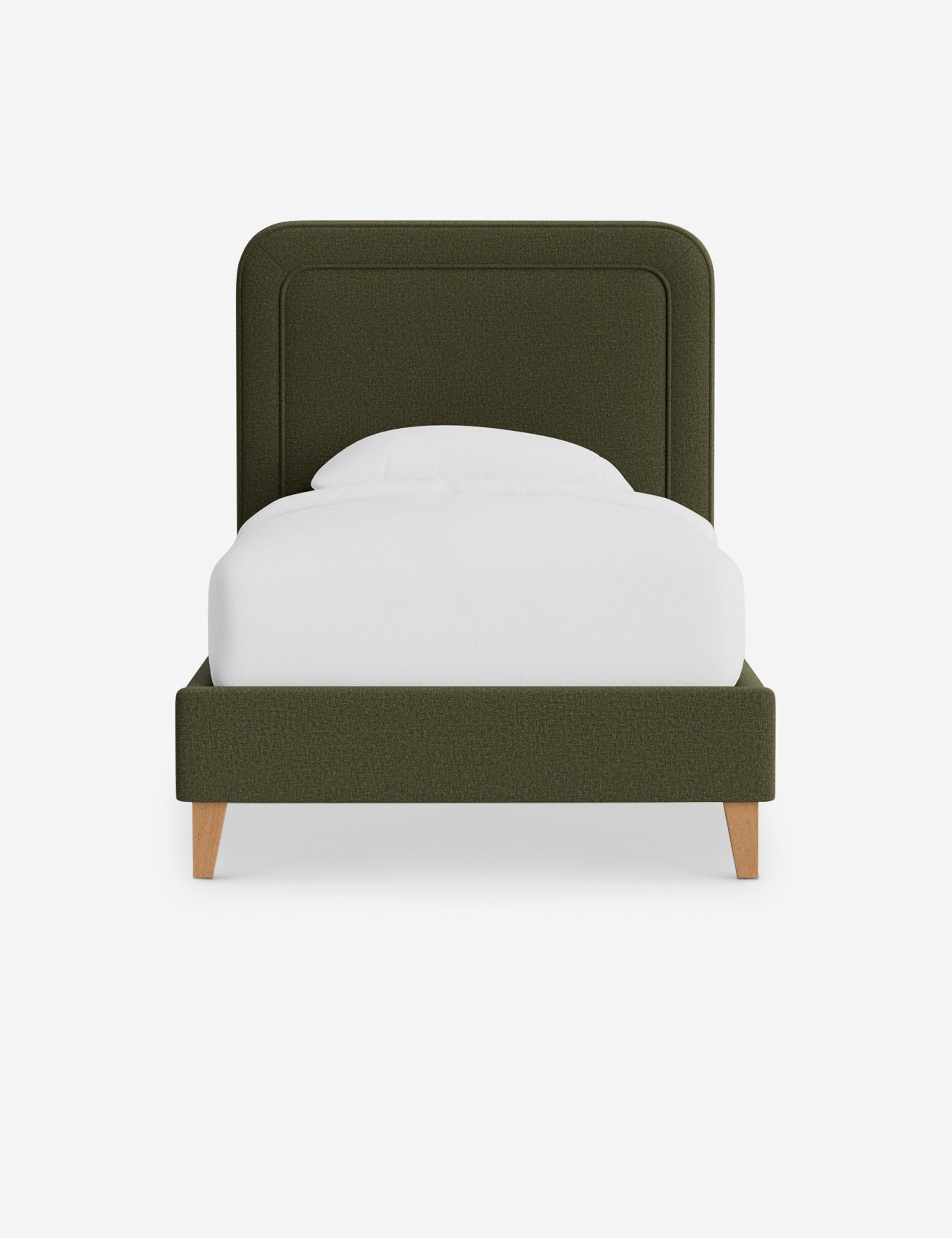 Lit - Avec ses lignes épurées et son cadre rembourré, le lit offre un look à la fois élégant et accueillant