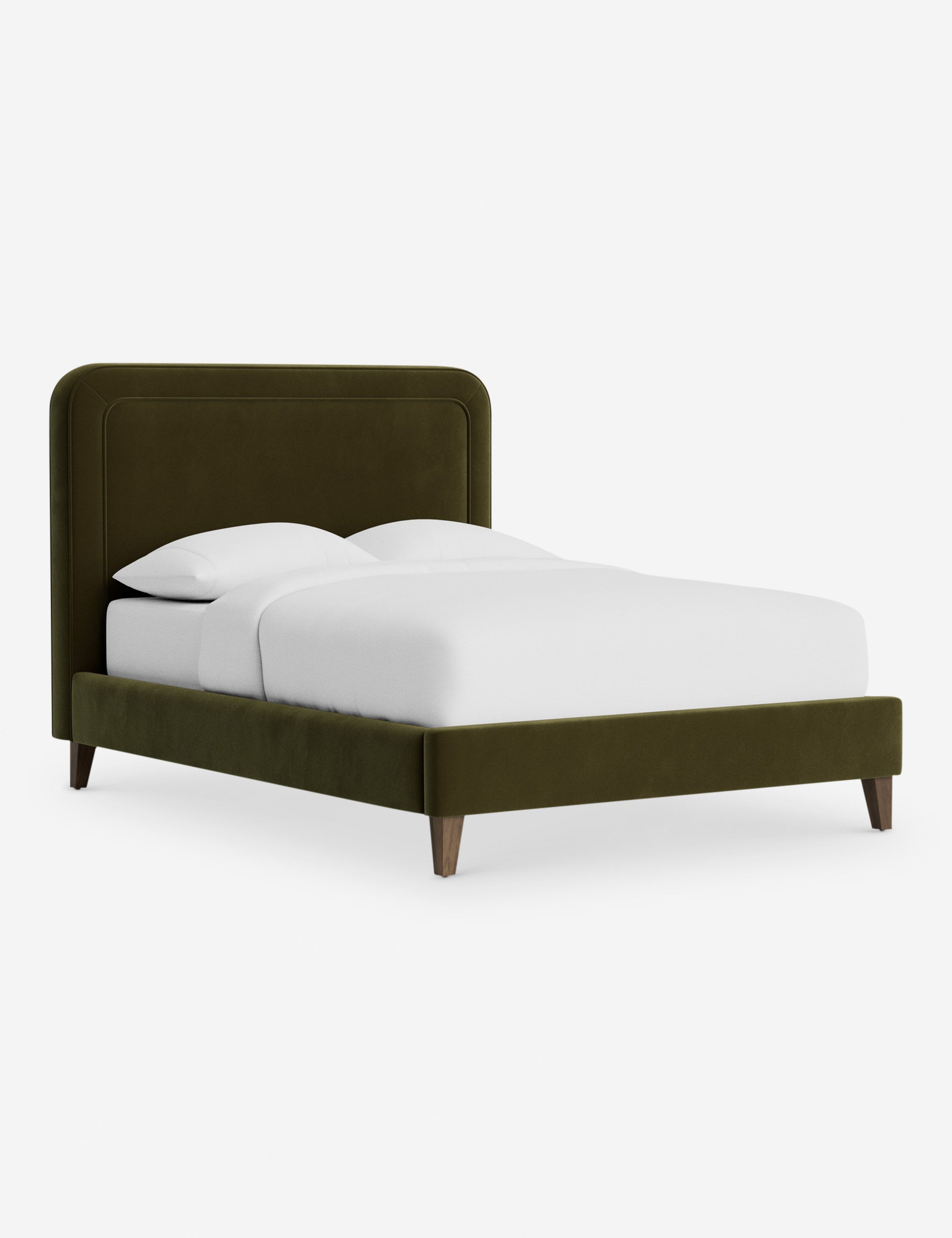 Lit - Avec ses lignes épurées et son cadre rembourré, le lit offre un look à la fois élégant et accueillant