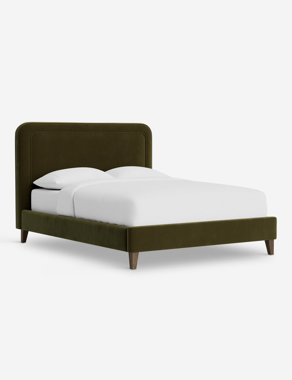 Lit - Avec ses lignes épurées et son cadre rembourré, le lit offre un look à la fois élégant et accueillant