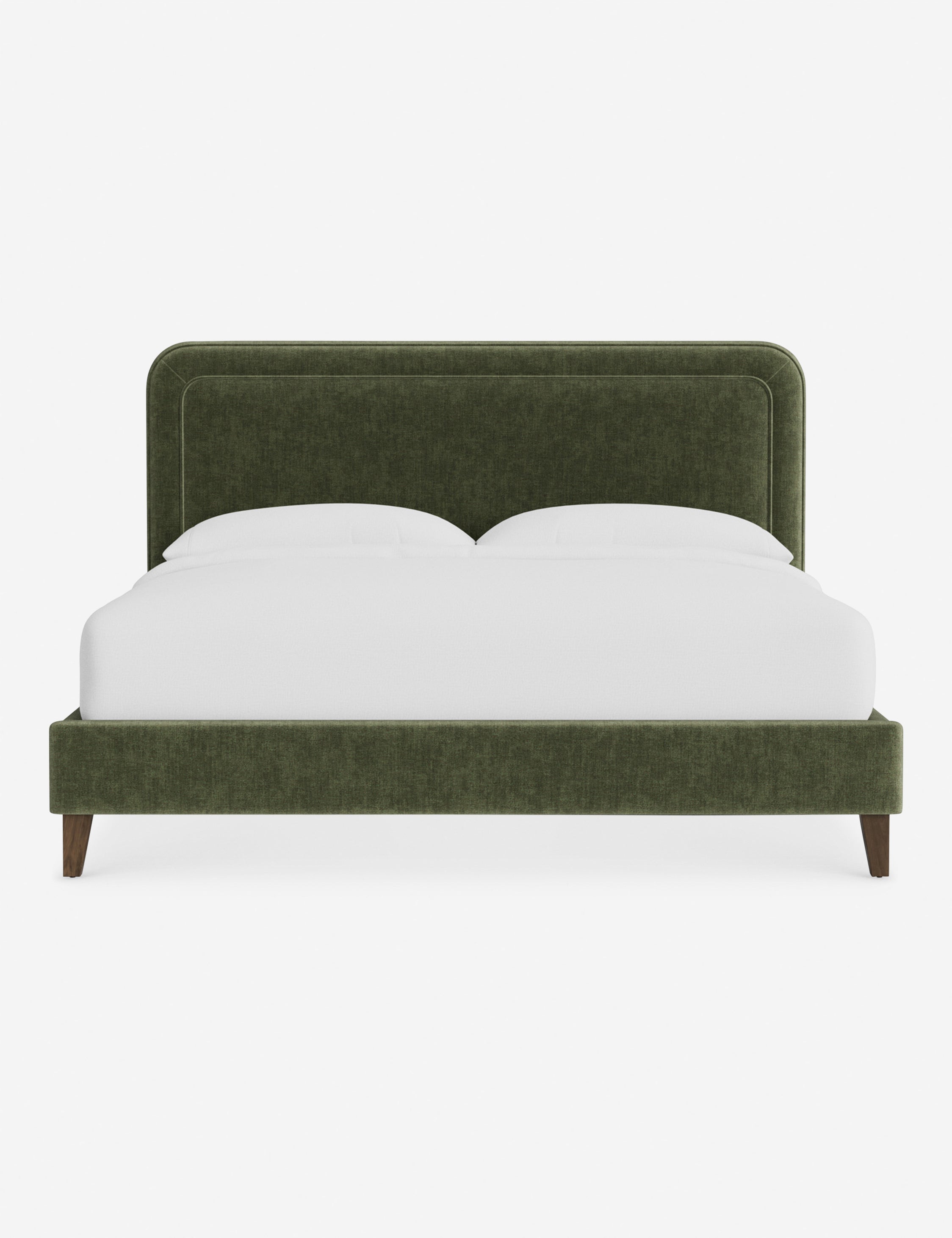 Lit - Avec ses lignes épurées et son cadre rembourré, le lit offre un look à la fois élégant et accueillant
