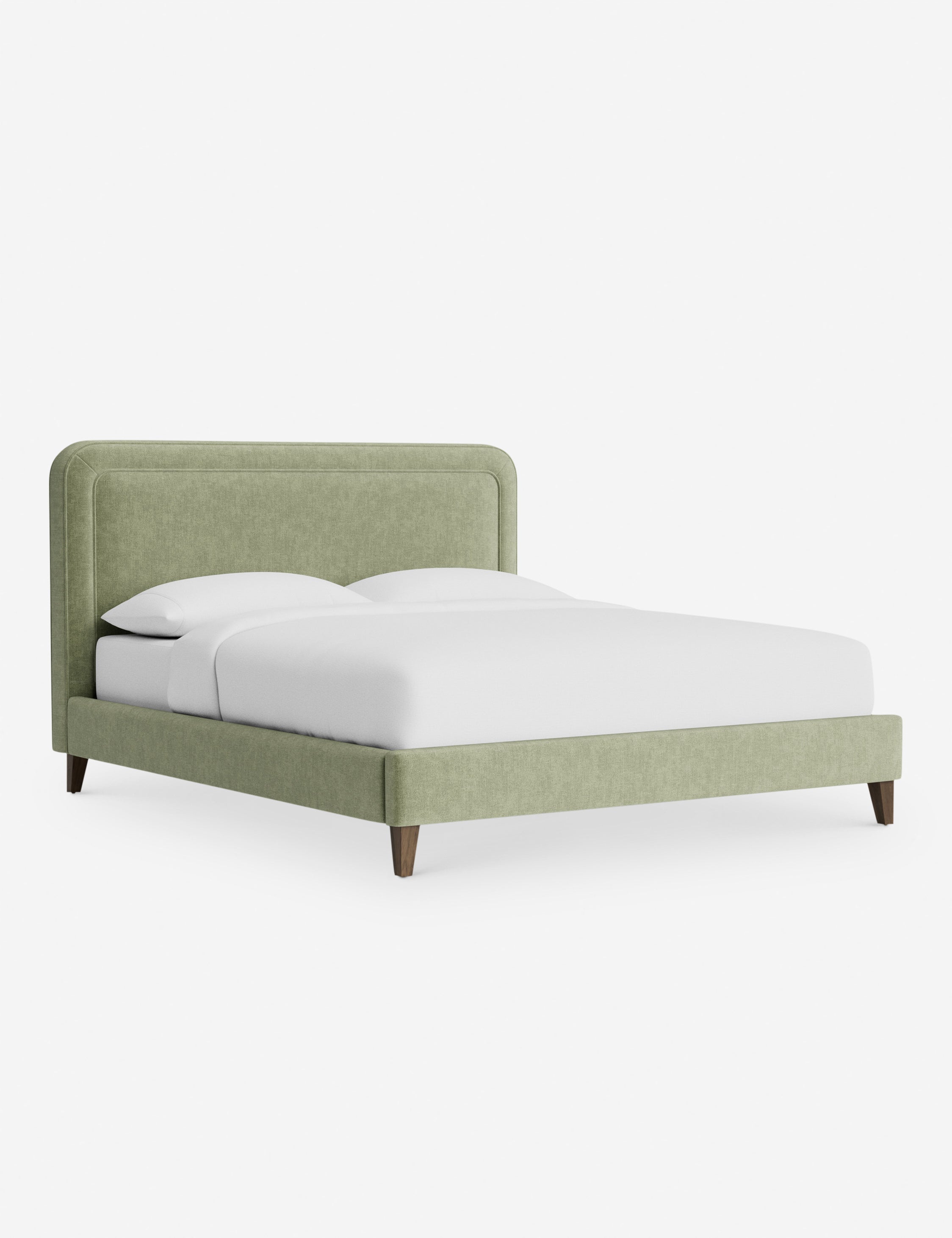 Lit - Avec ses lignes épurées et son cadre rembourré, le lit offre un look à la fois élégant et accueillant