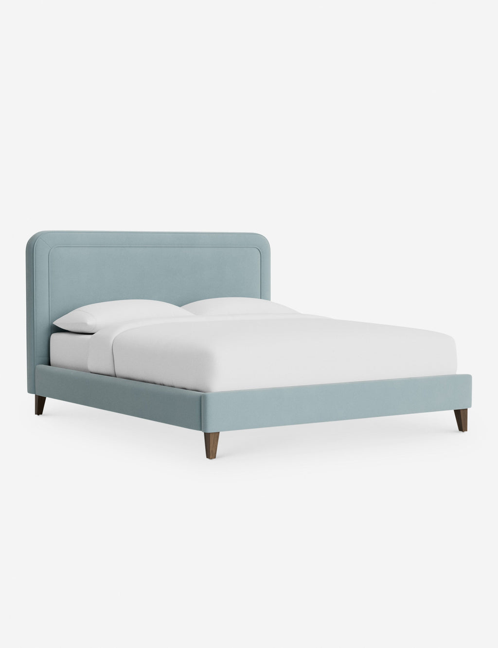 Lit - Avec ses lignes épurées et son cadre rembourré, le lit offre un look à la fois élégant et accueillant