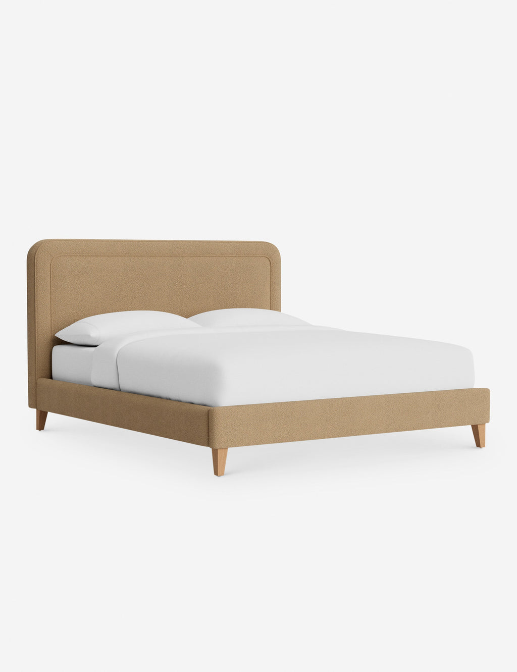Lit - Avec ses lignes épurées et son cadre rembourré, le lit offre un look à la fois élégant et accueillant