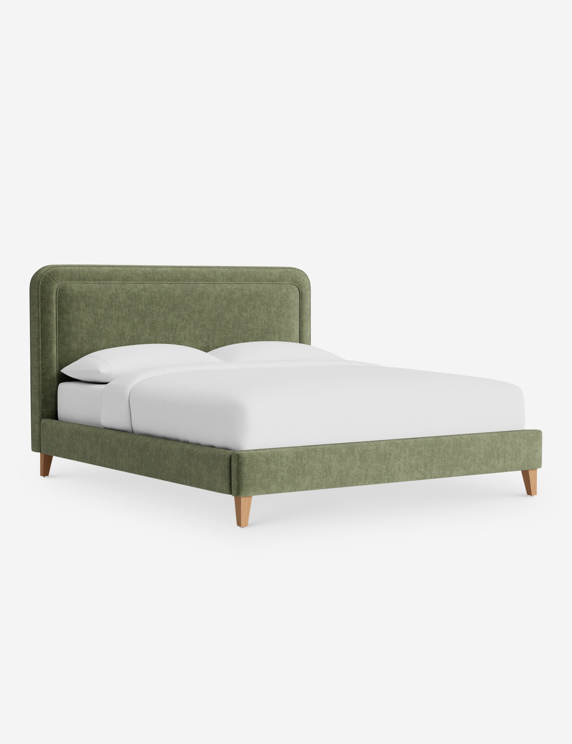 Lit - Avec ses lignes épurées et son cadre rembourré, le lit offre un look à la fois élégant et accueillant