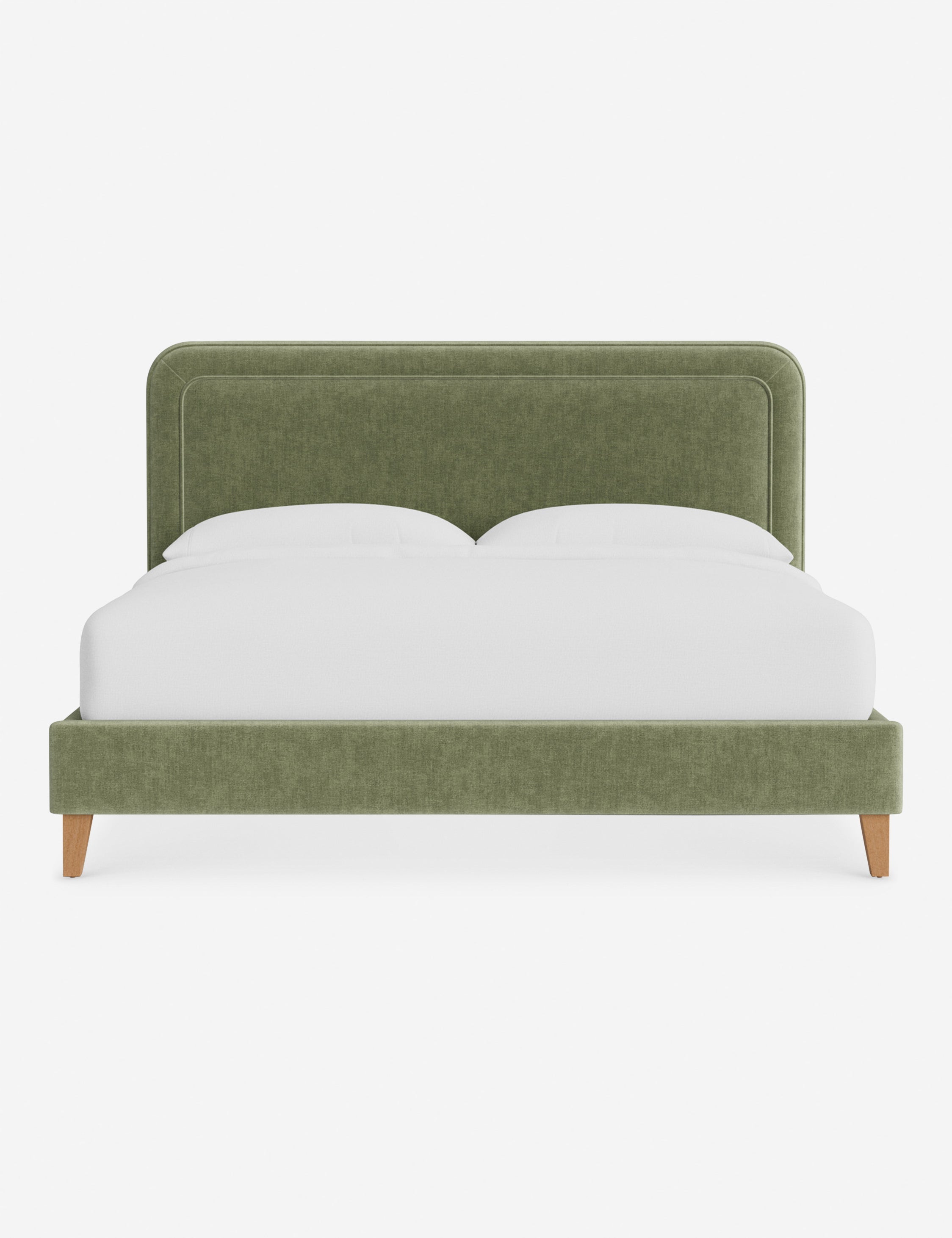 Lit - Avec ses lignes épurées et son cadre rembourré, le lit offre un look à la fois élégant et accueillant