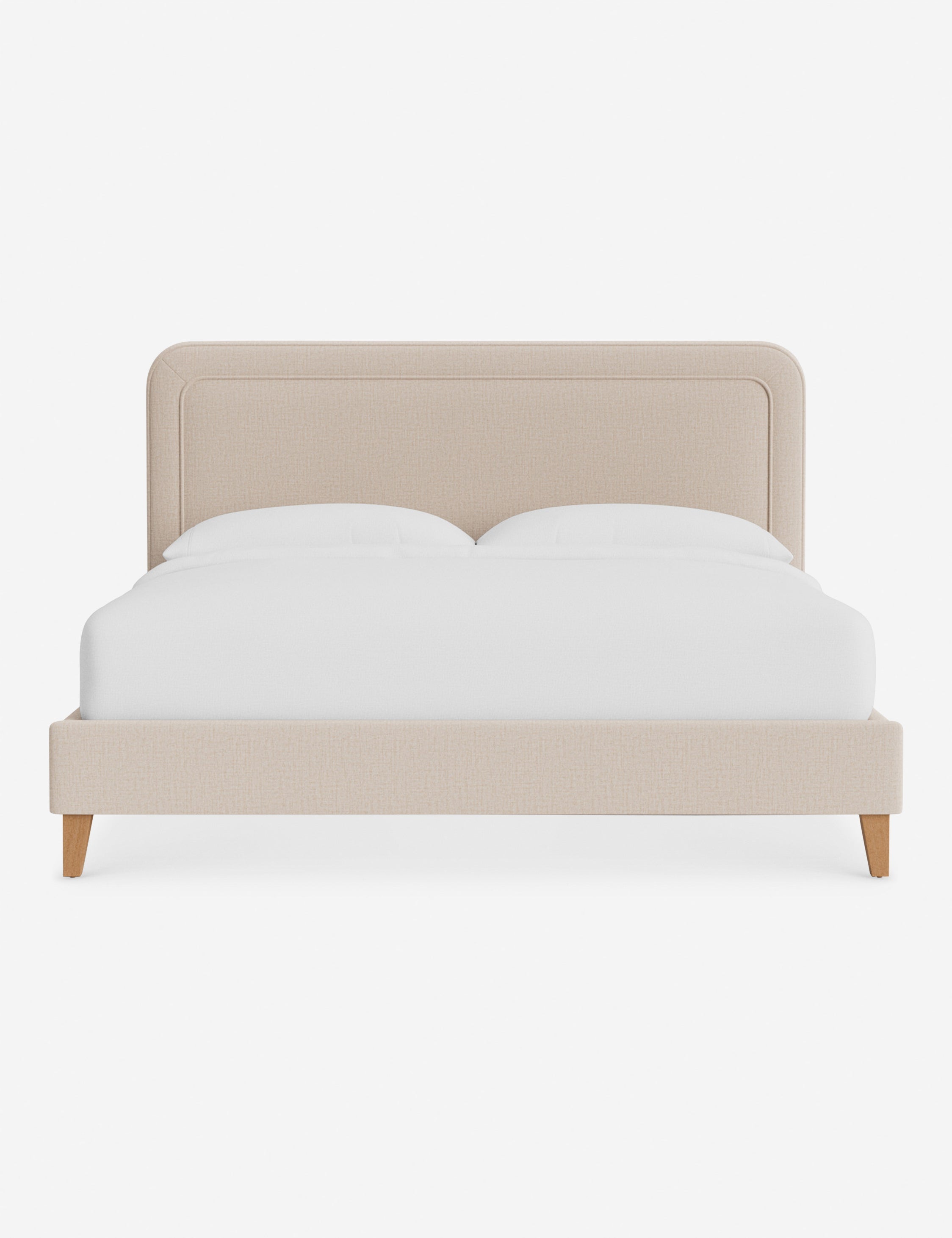 Lit - Avec ses lignes épurées et son cadre rembourré, le lit offre un look à la fois élégant et accueillant