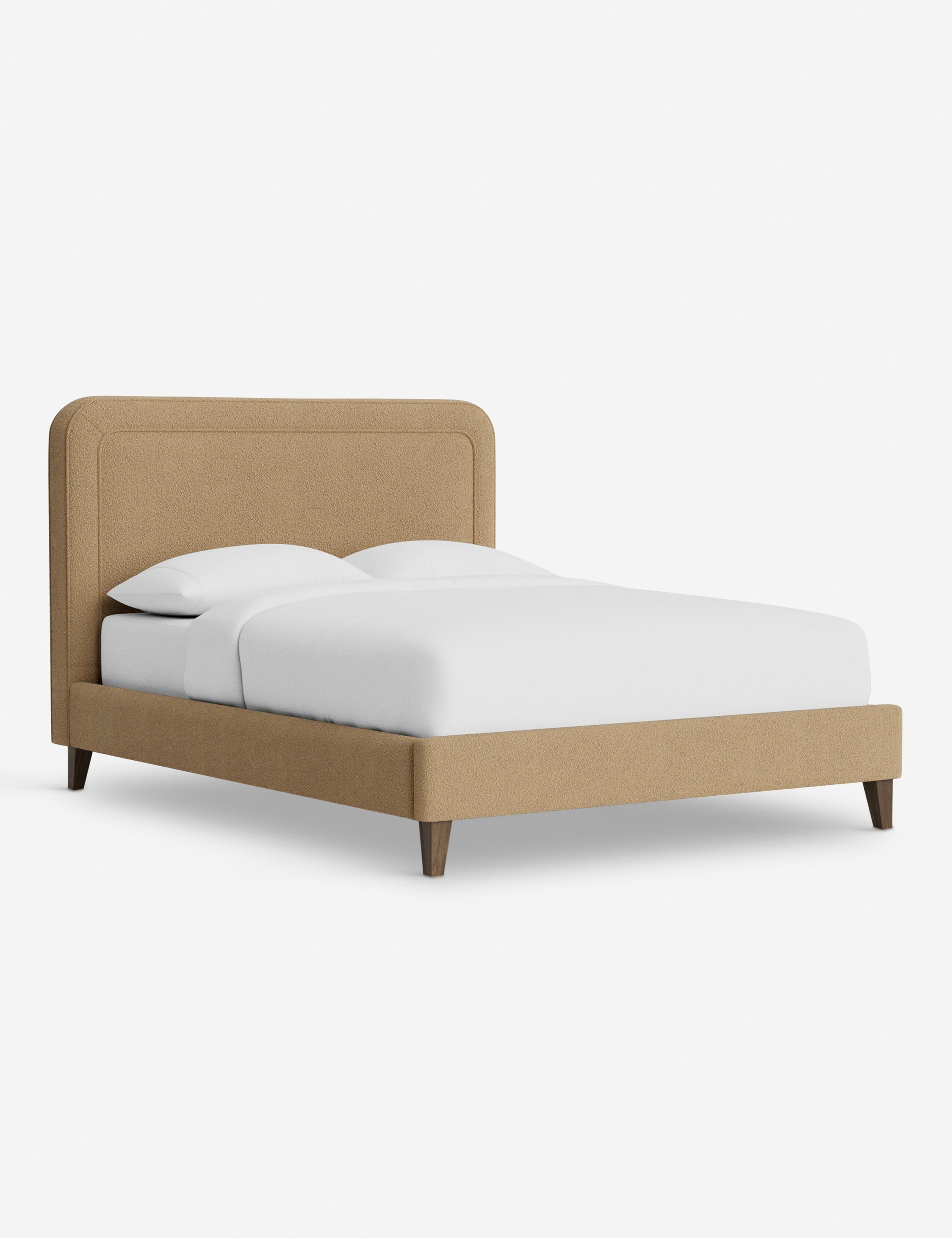 Lit - Avec ses lignes épurées et son cadre rembourré, le lit offre un look à la fois élégant et accueillant