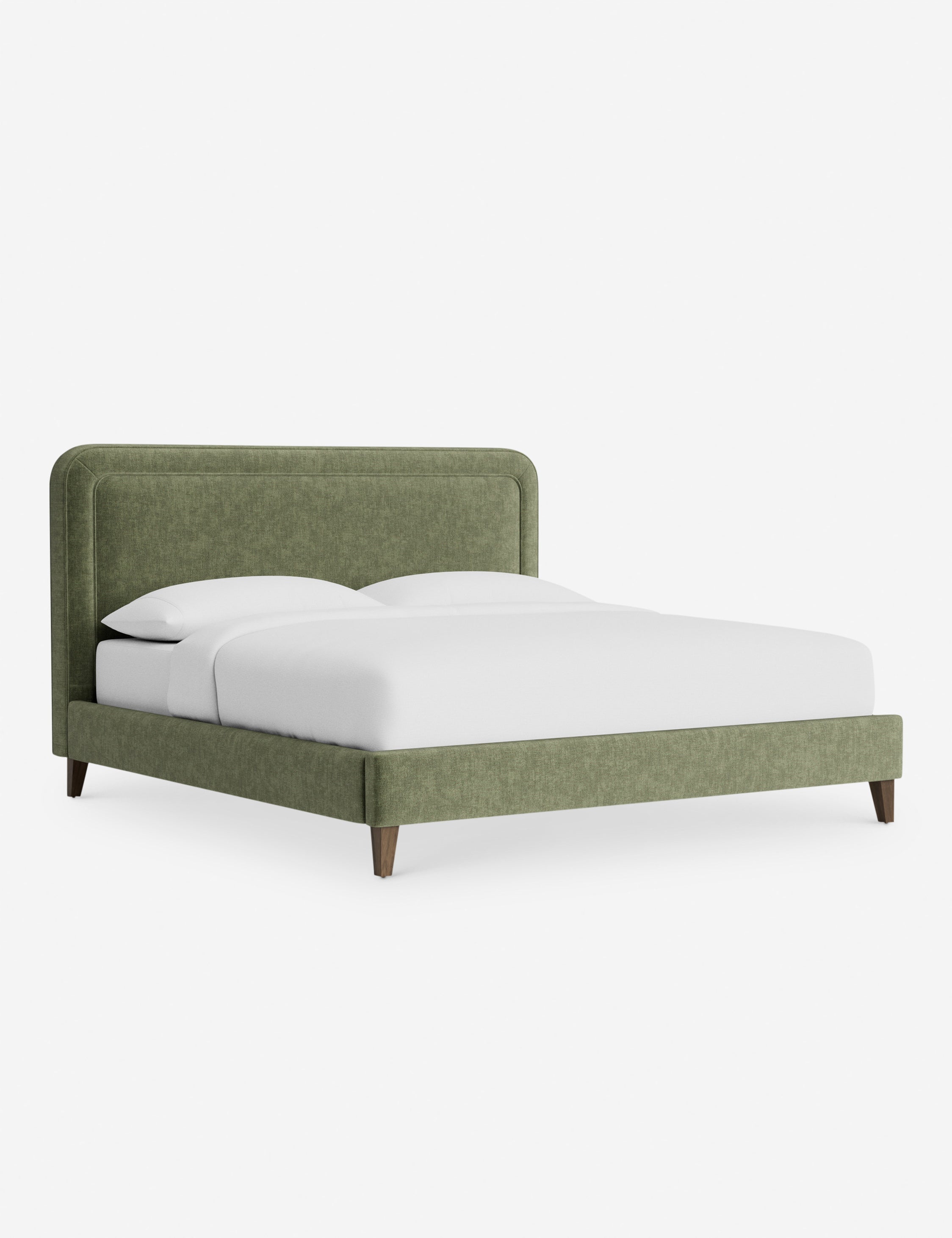 Lit - Avec ses lignes épurées et son cadre rembourré, le lit offre un look à la fois élégant et accueillant