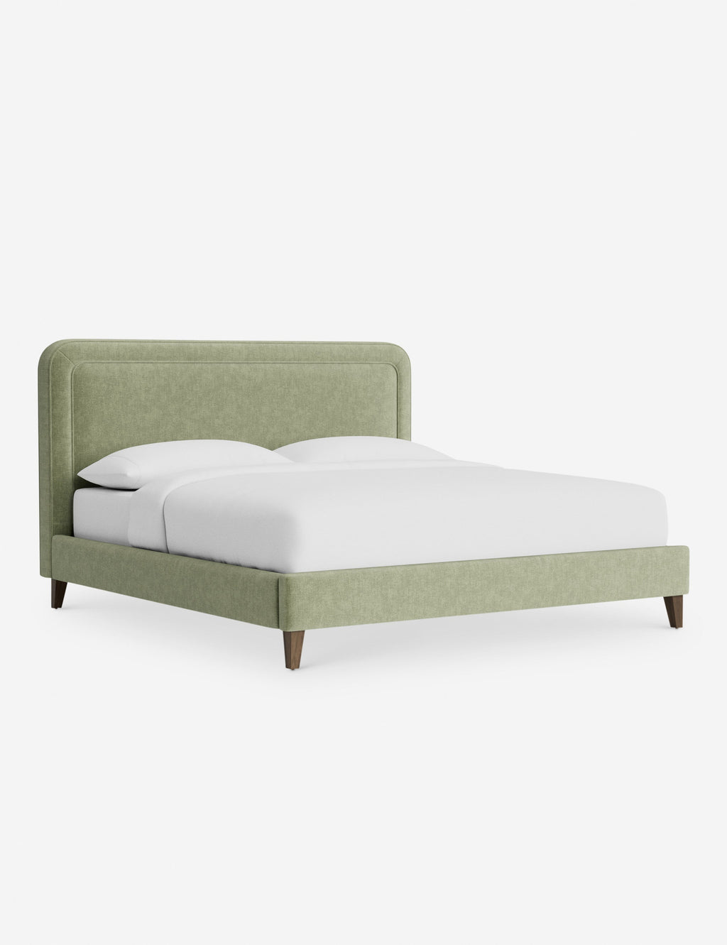 Lit - Avec ses lignes épurées et son cadre rembourré, le lit offre un look à la fois élégant et accueillant