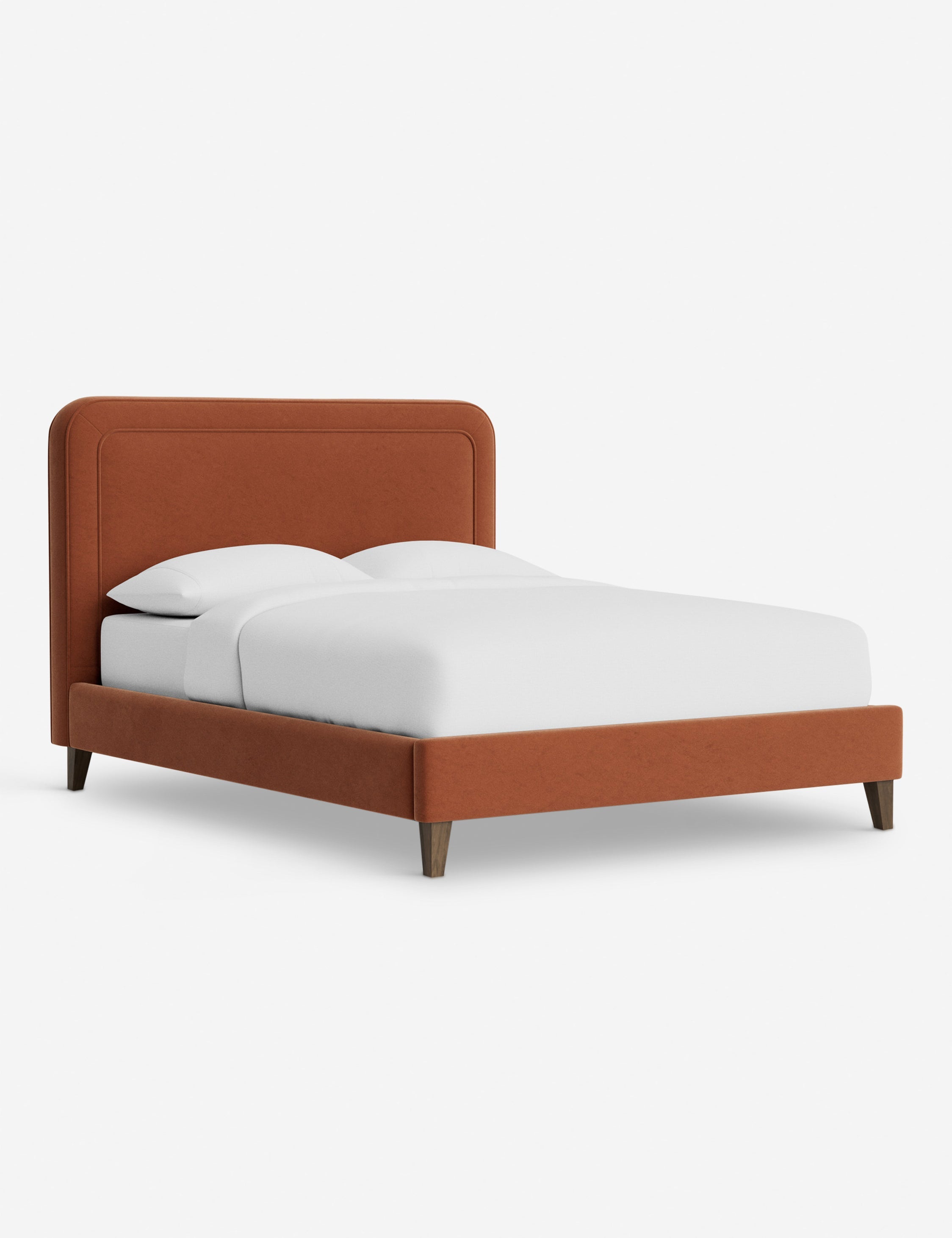Lit - Avec ses lignes épurées et son cadre rembourré, le lit offre un look à la fois élégant et accueillant