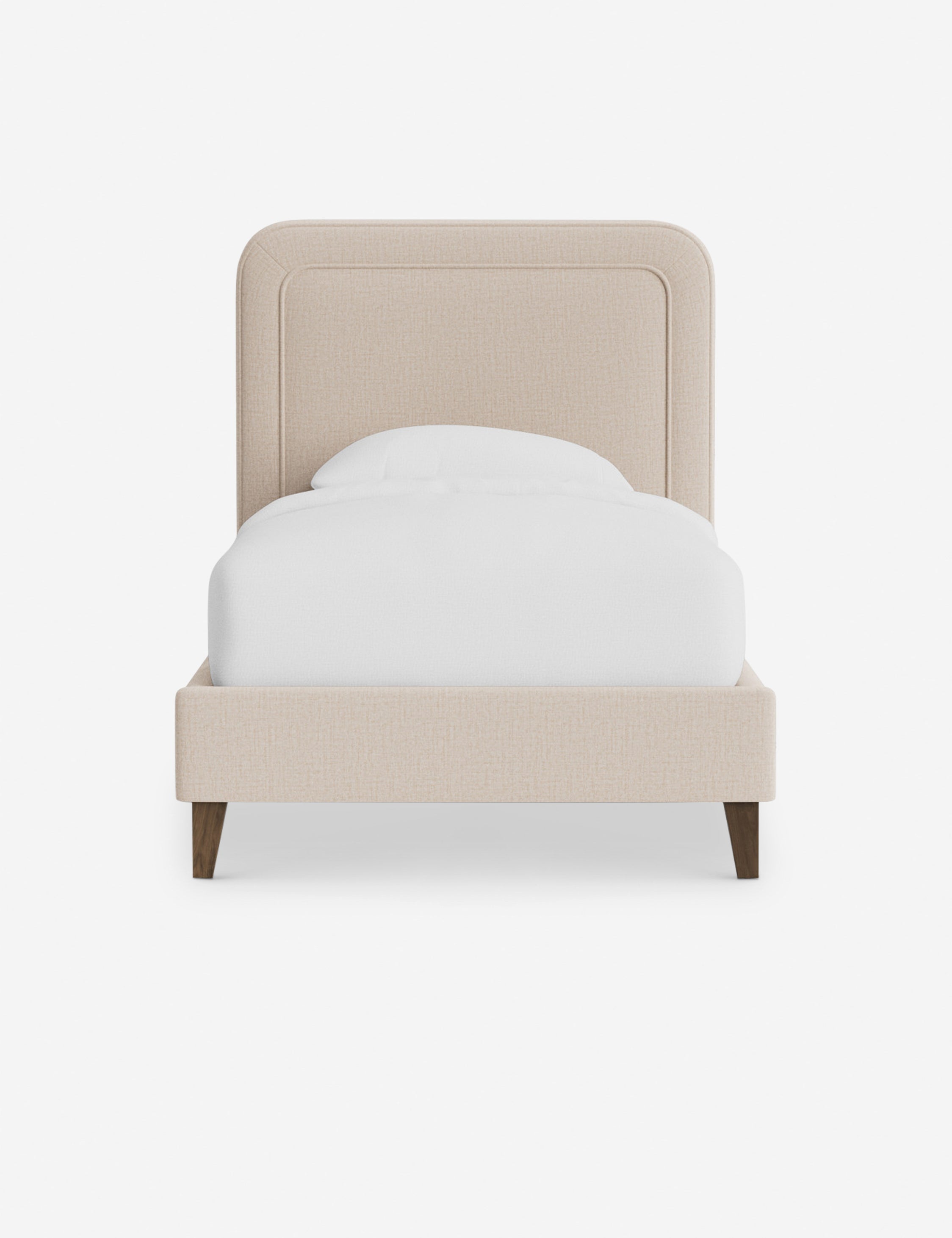 Lit - Avec ses lignes épurées et son cadre rembourré, le lit offre un look à la fois élégant et accueillant