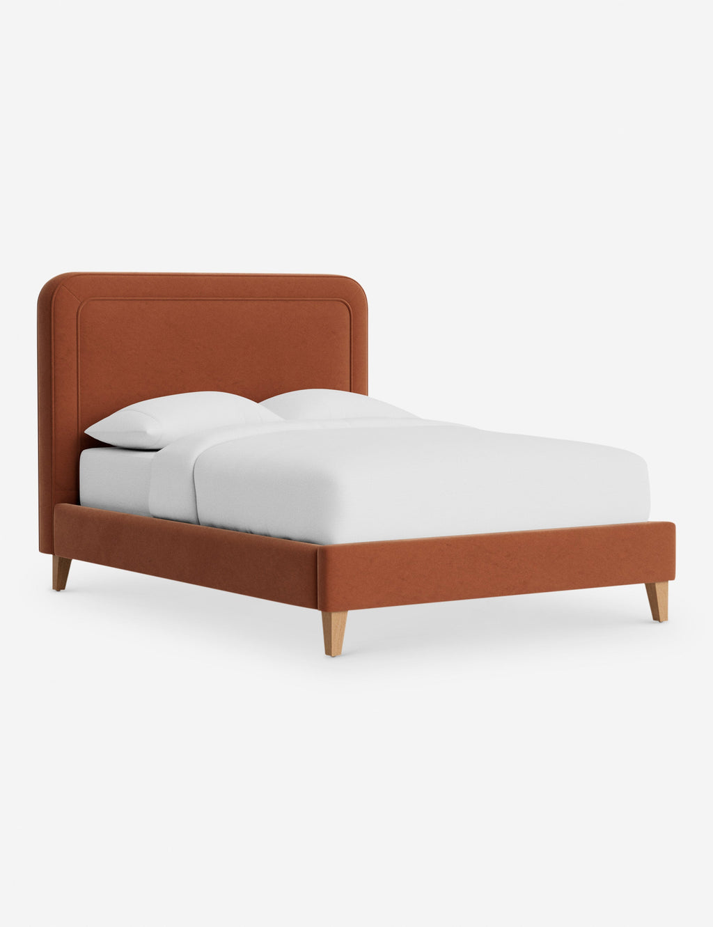 Lit - Avec ses lignes épurées et son cadre rembourré, le lit offre un look à la fois élégant et accueillant