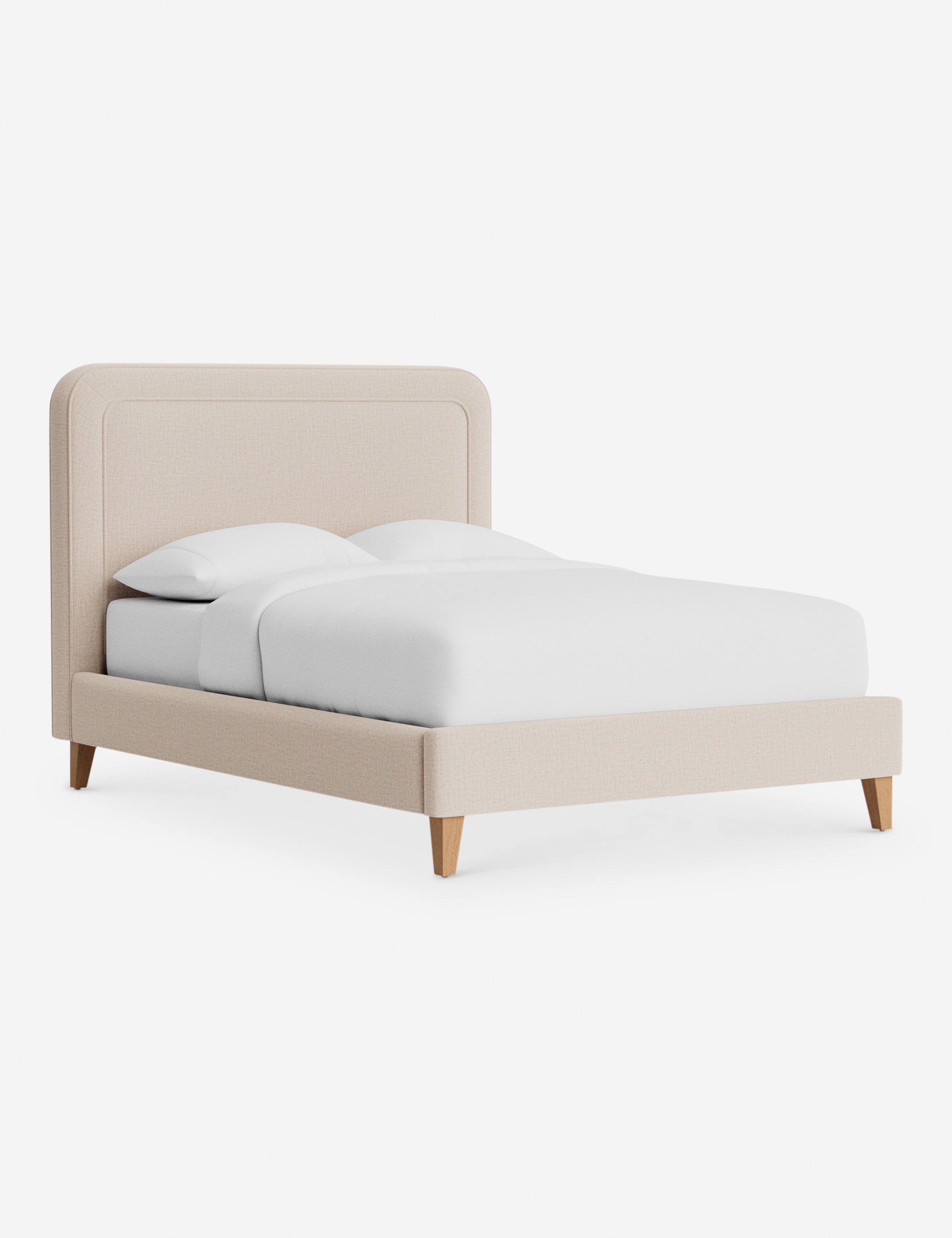 Lit - Avec ses lignes épurées et son cadre rembourré, le lit offre un look à la fois élégant et accueillant
