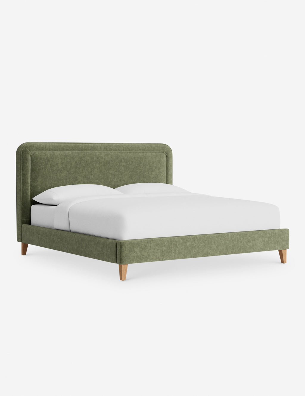 Lit - Avec ses lignes épurées et son cadre rembourré, le lit offre un look à la fois élégant et accueillant