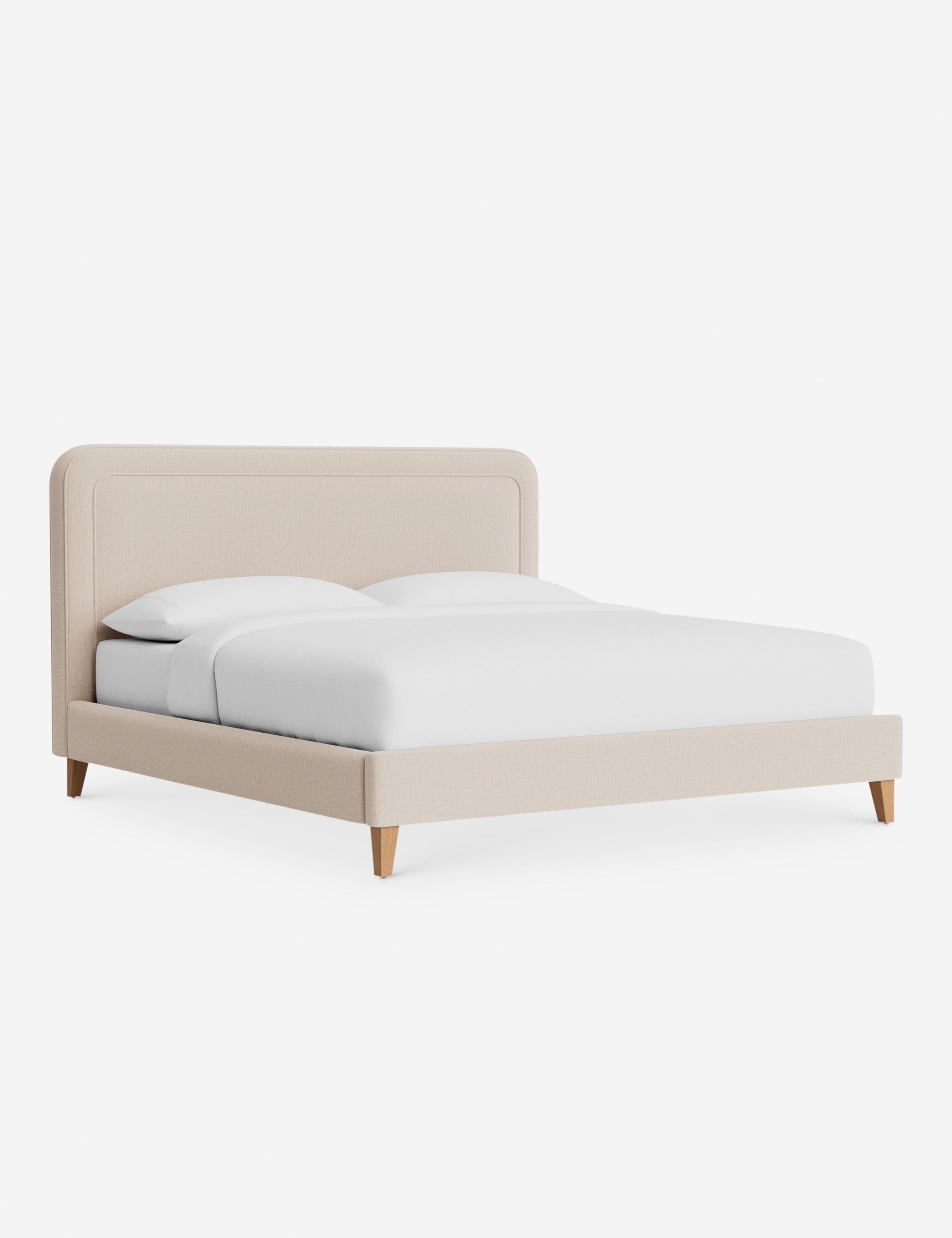 Lit - Avec ses lignes épurées et son cadre rembourré, le lit offre un look à la fois élégant et accueillant