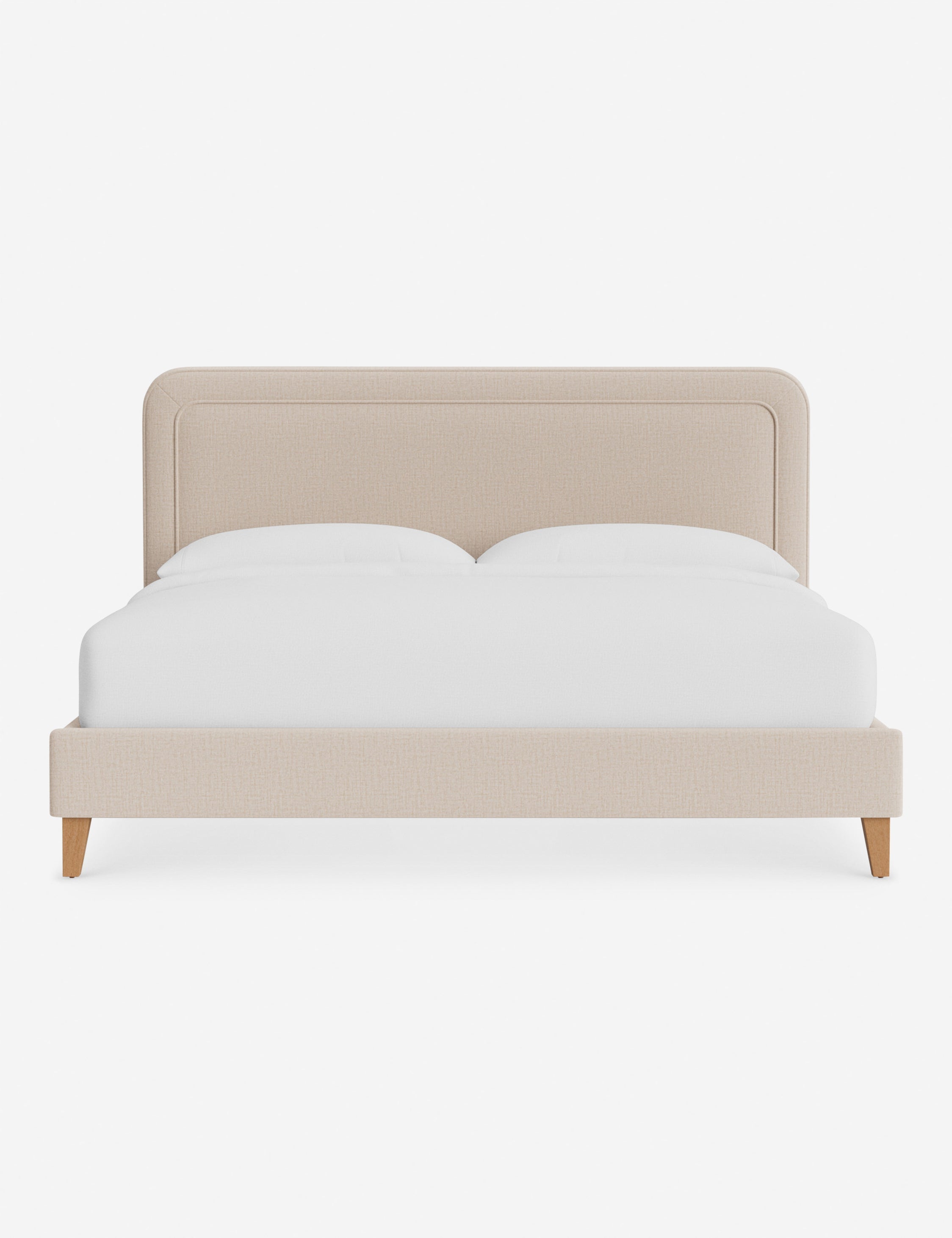 Lit - Avec ses lignes épurées et son cadre rembourré, le lit offre un look à la fois élégant et accueillant