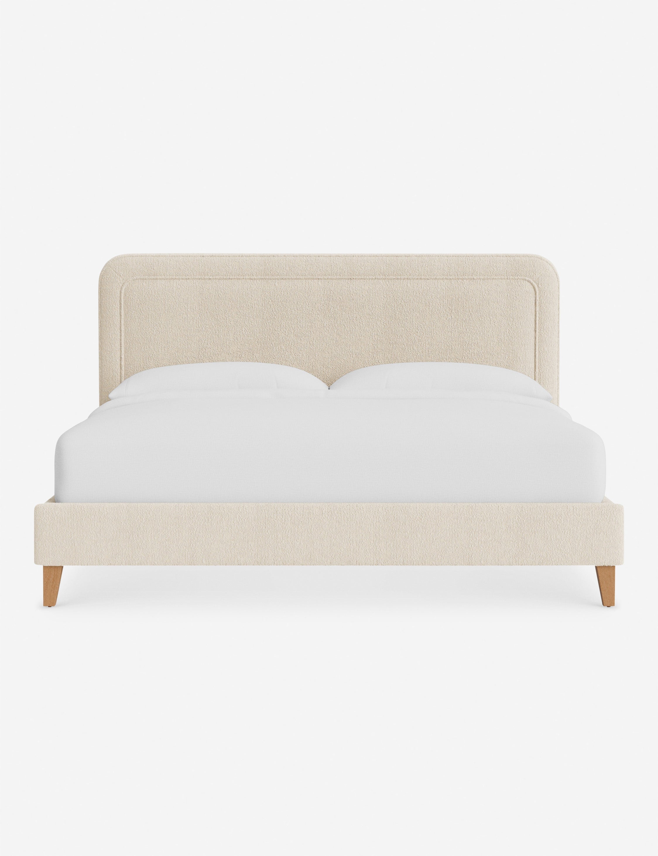 Lit - Avec ses lignes épurées et son cadre rembourré, le lit offre un look à la fois élégant et accueillant